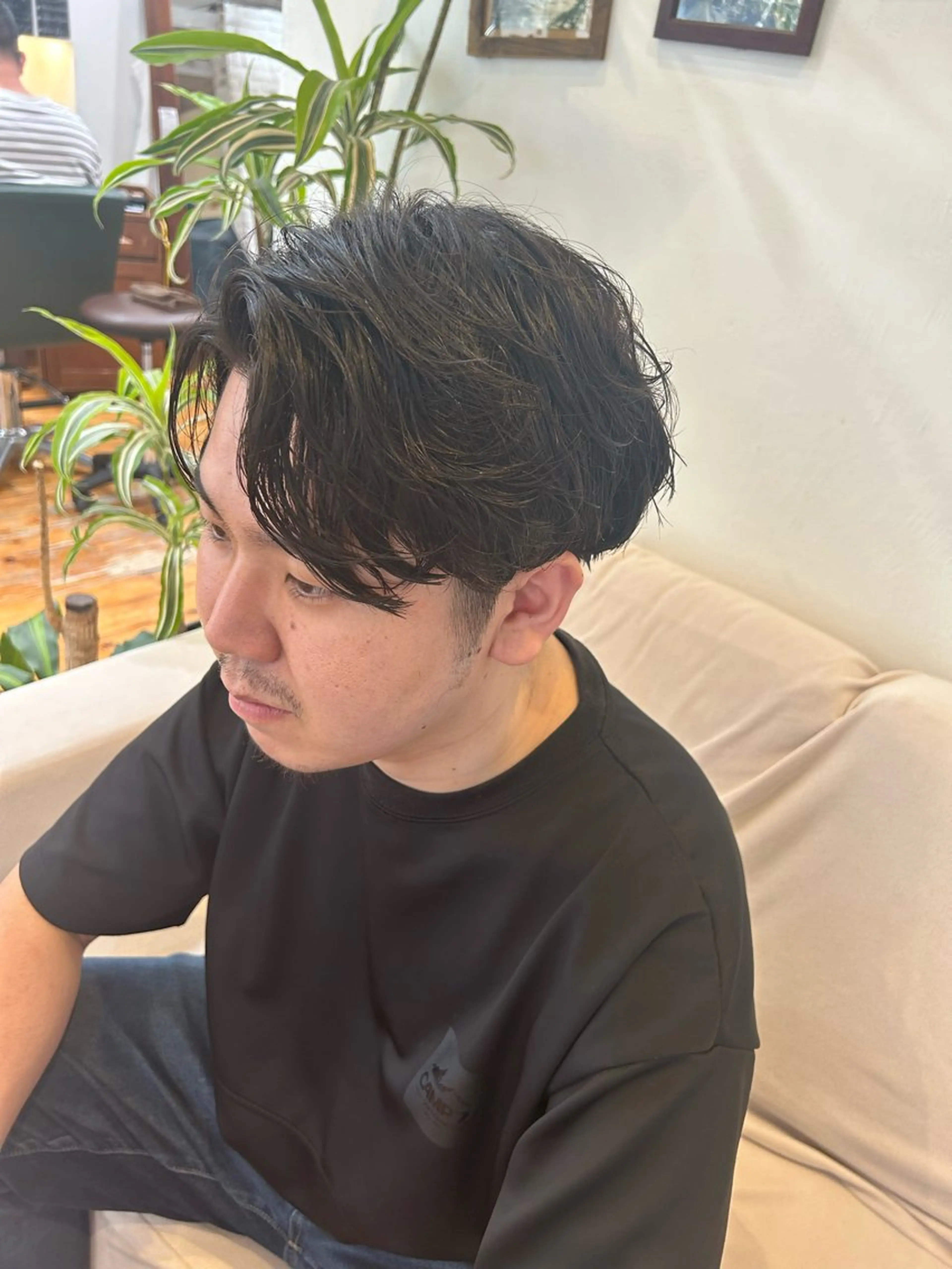 メンズ メンズパーマ カット パーマ ✂︎店長✂︎ ちさきのヘアスタイル