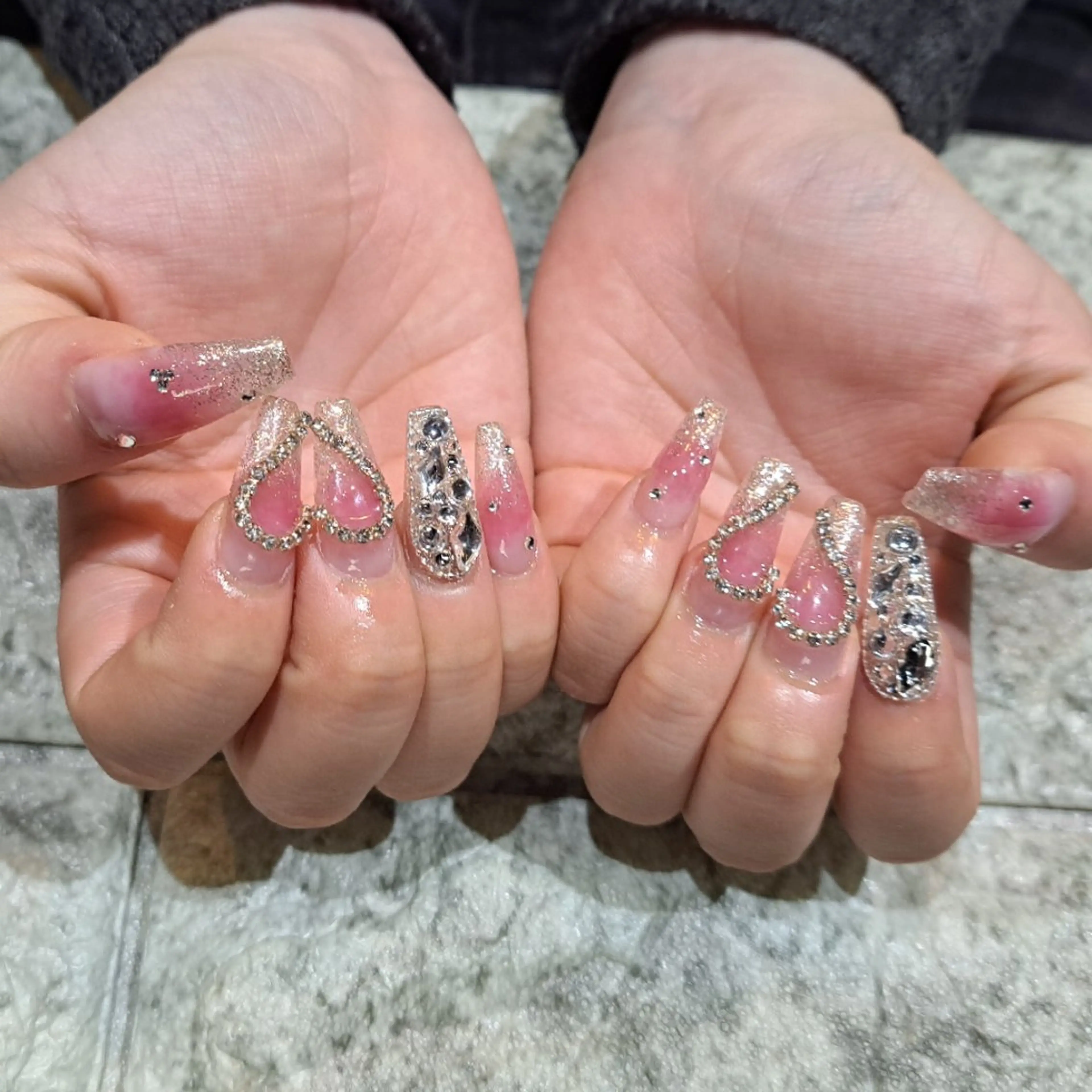 ネイル チークネイル クリアネイル ハンドネイル RounGe町田店 🧸大谷のネイルデザイン