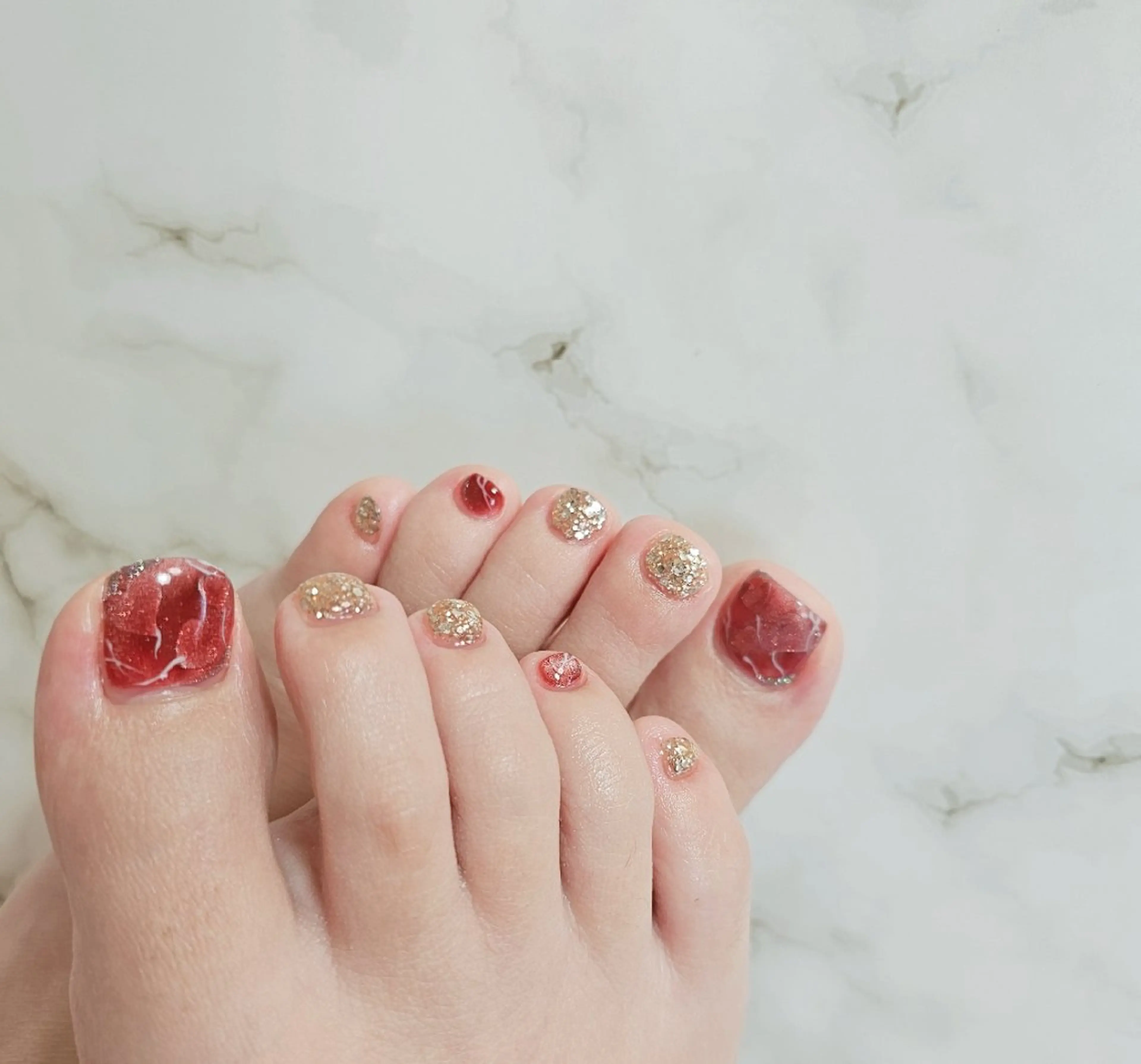 ネイル アートネイル フットネイル Chika  Nail MIRAIのネイルデザイン