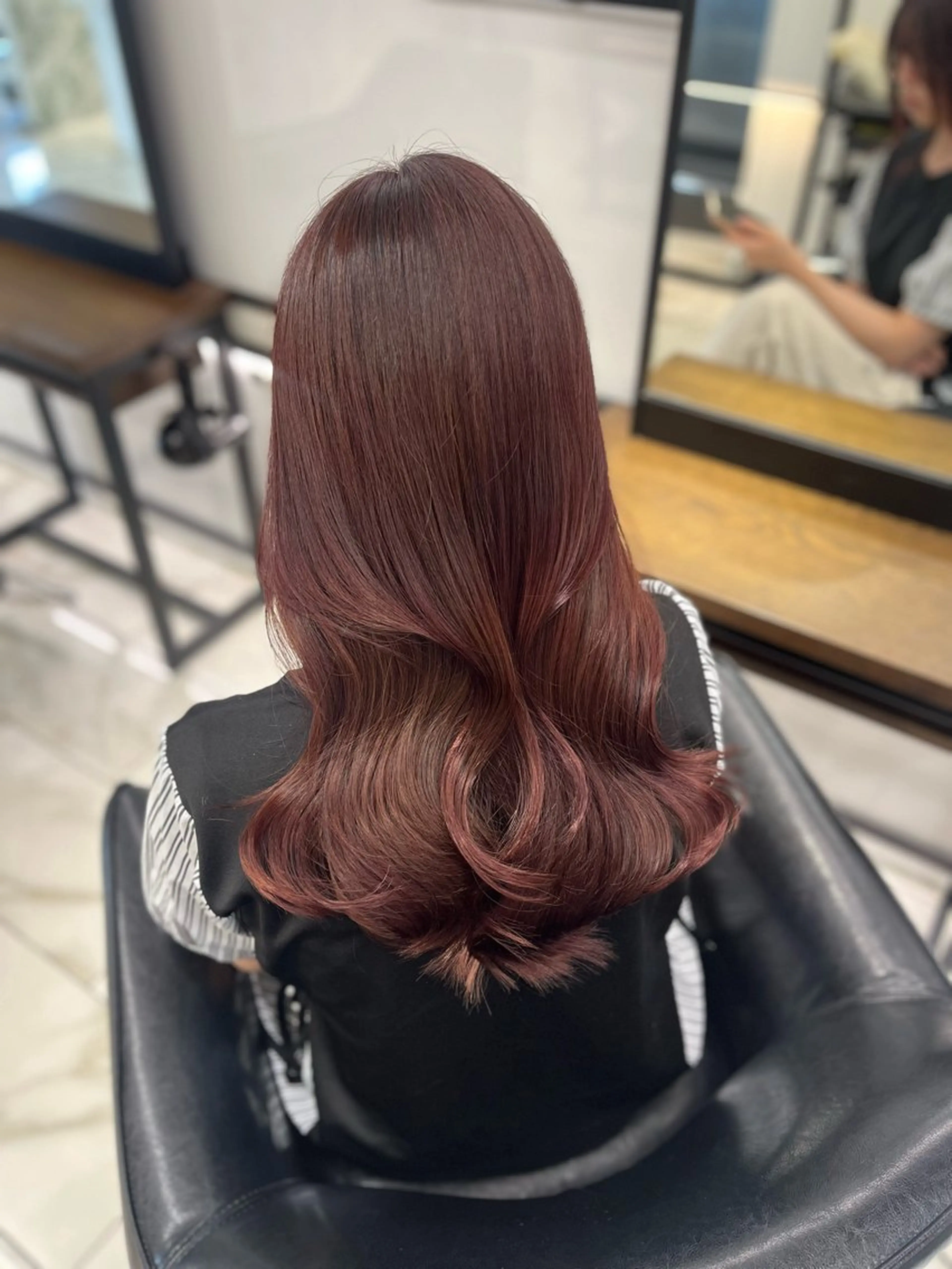 ロング カラー カット ヘアカラー 🫧ナオ🫧 /韓国 ヘア/ マンツーマンのヘアスタイル