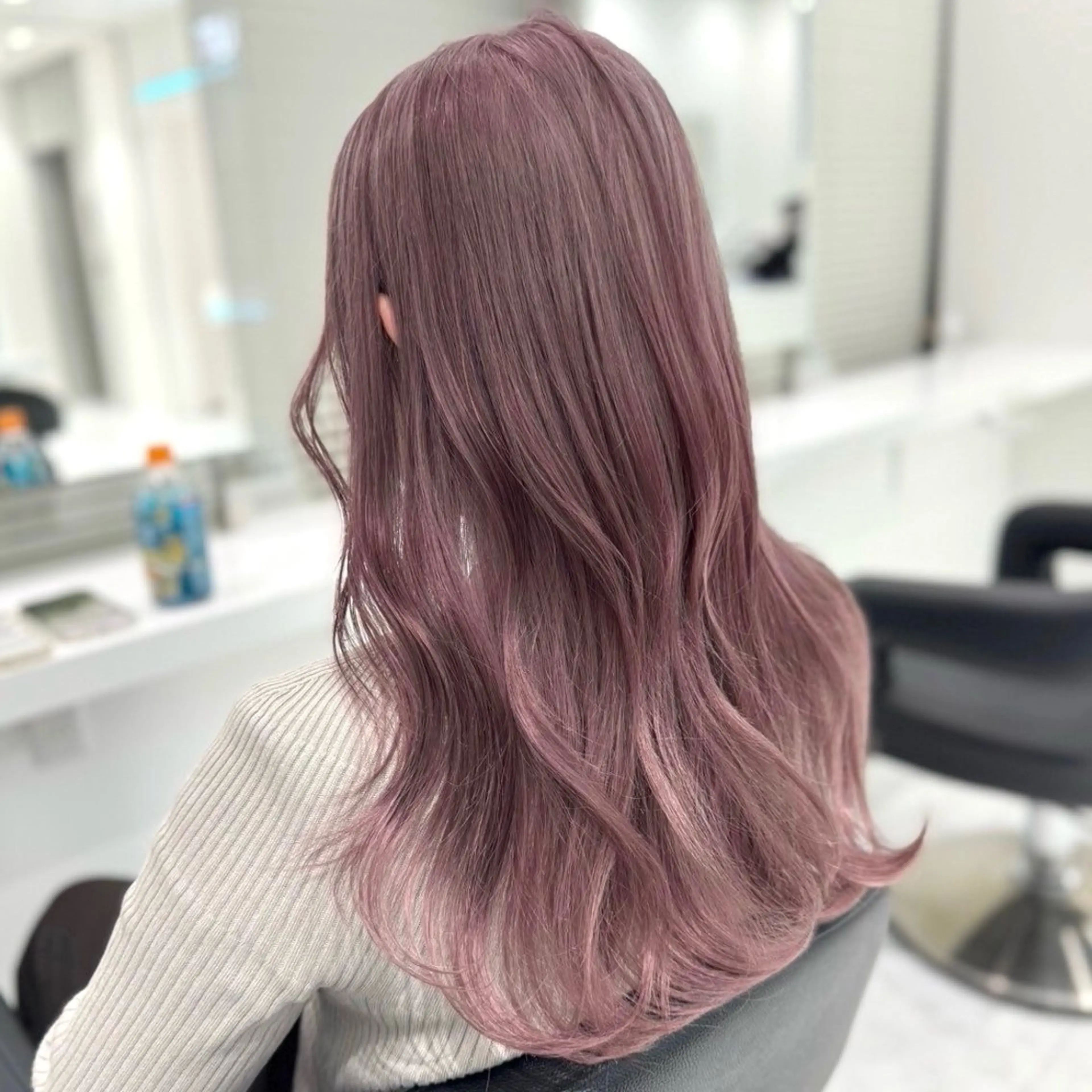 ロング カラー ヘアカラー ヘッドスパ ヘアセット 韓国ワンホンヘア 🎀SHIONEのヘアスタイル