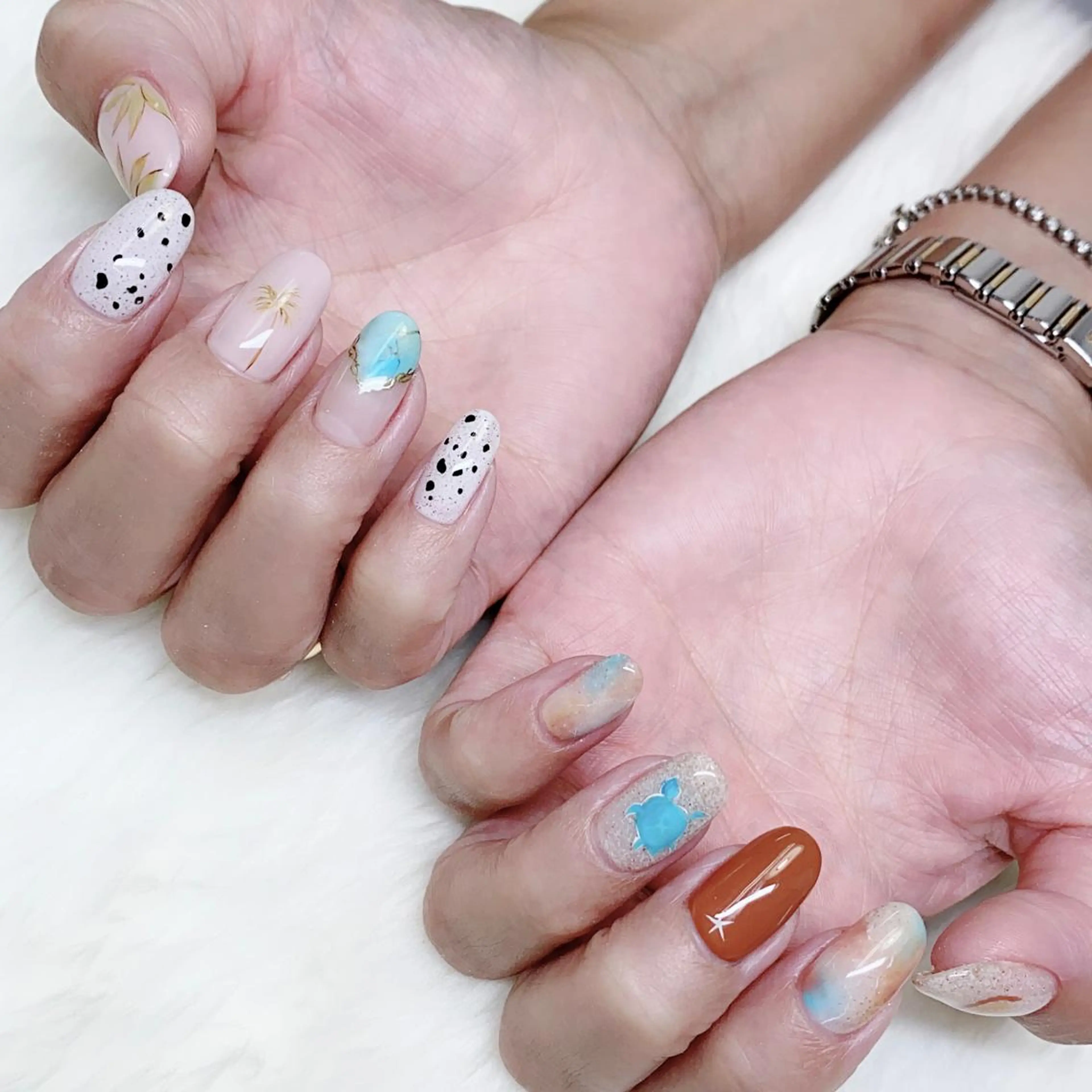 ネイル アートネイル ジェルネイル ニュアンスネイル パラジェル NAIL by STARry 川口のネイルデザイン