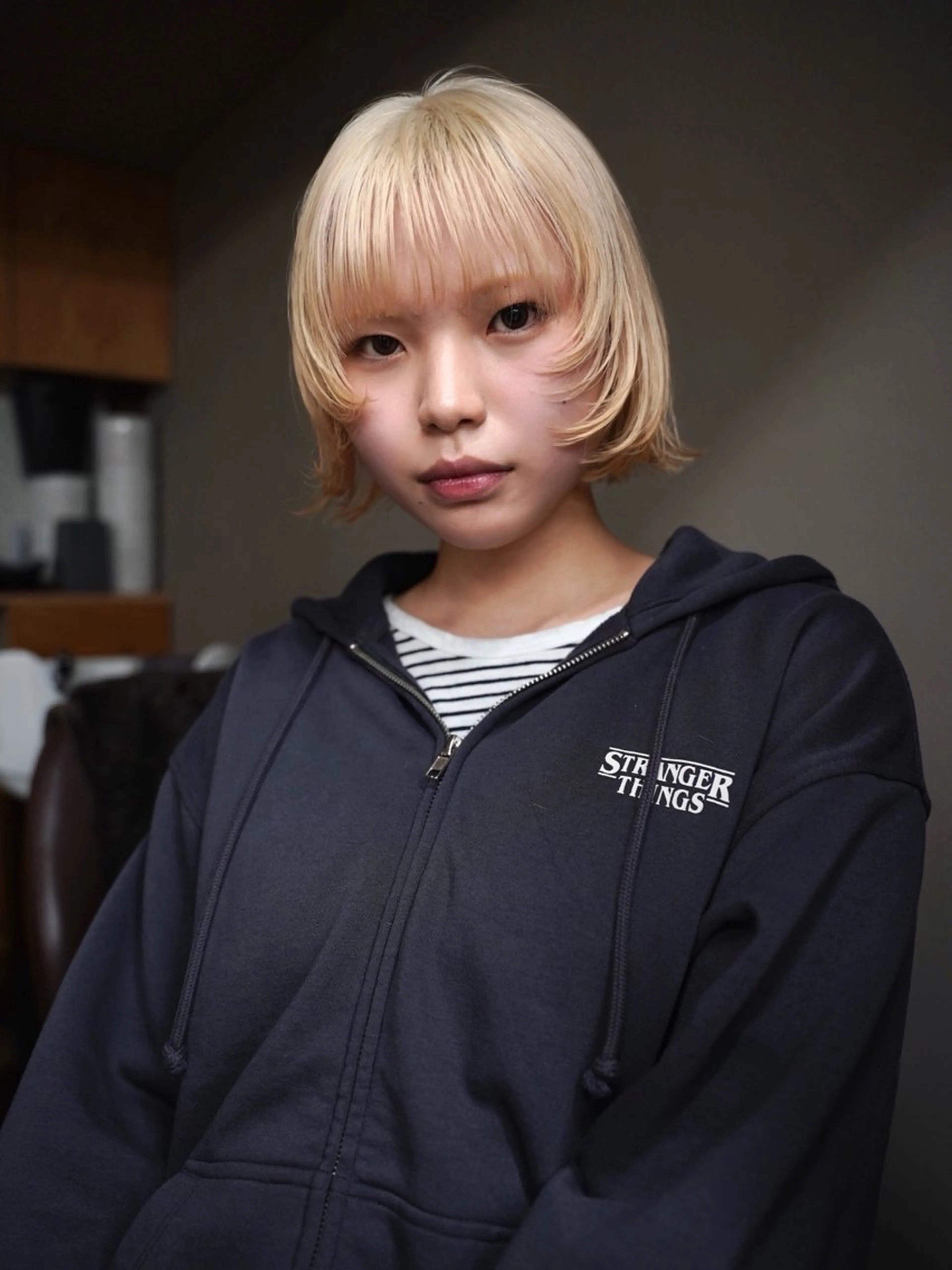 ショート カラー 抜きっぱなしブロンド カット ヘアカラー トリートメント Kaito🐶/ボブ /レイヤー/デザインのヘアスタイル