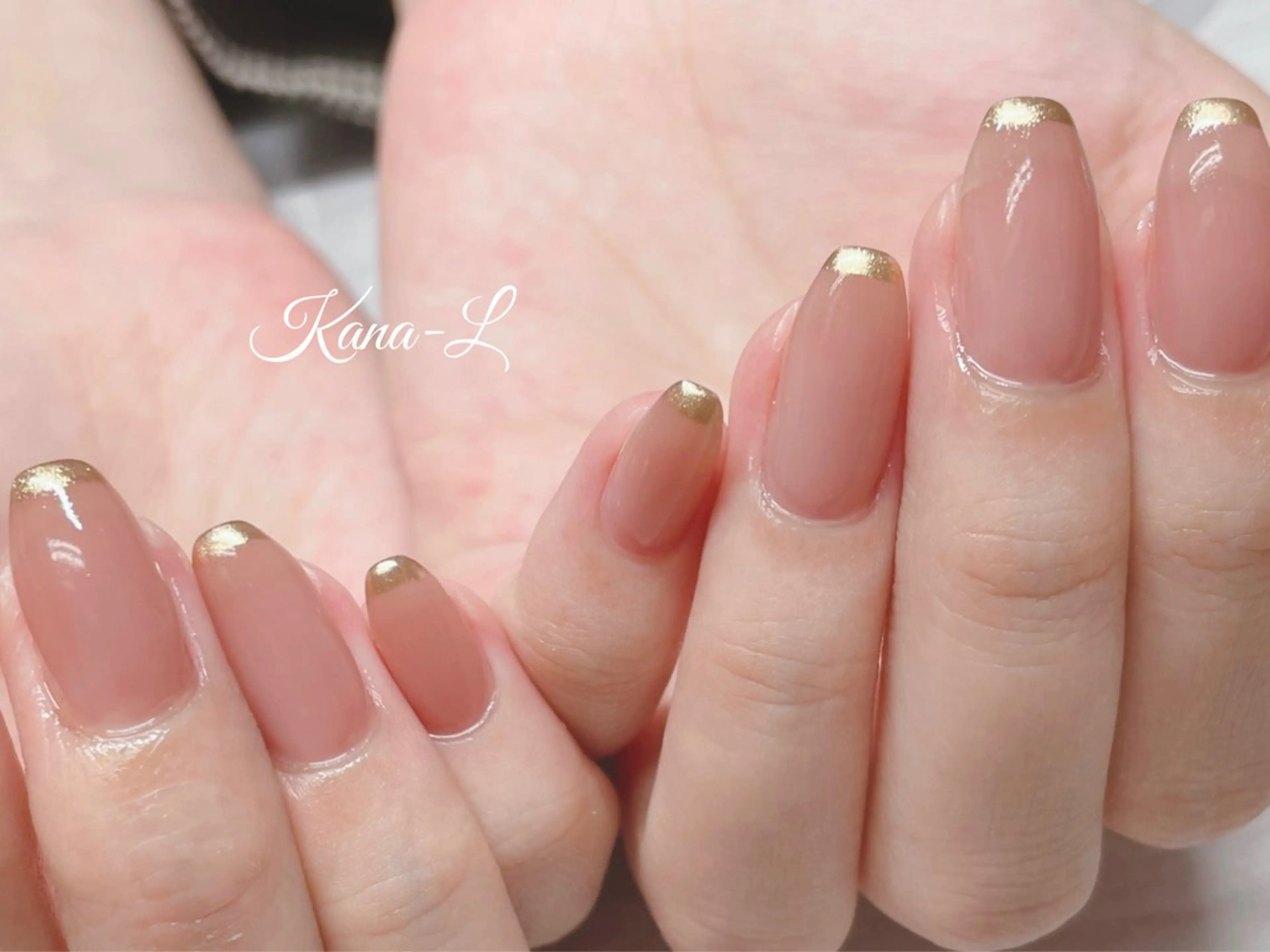 ネイル フレンチネイル ジェルネイル ミラーネイル パラジェル 芦辺 香奈のネイルデザイン