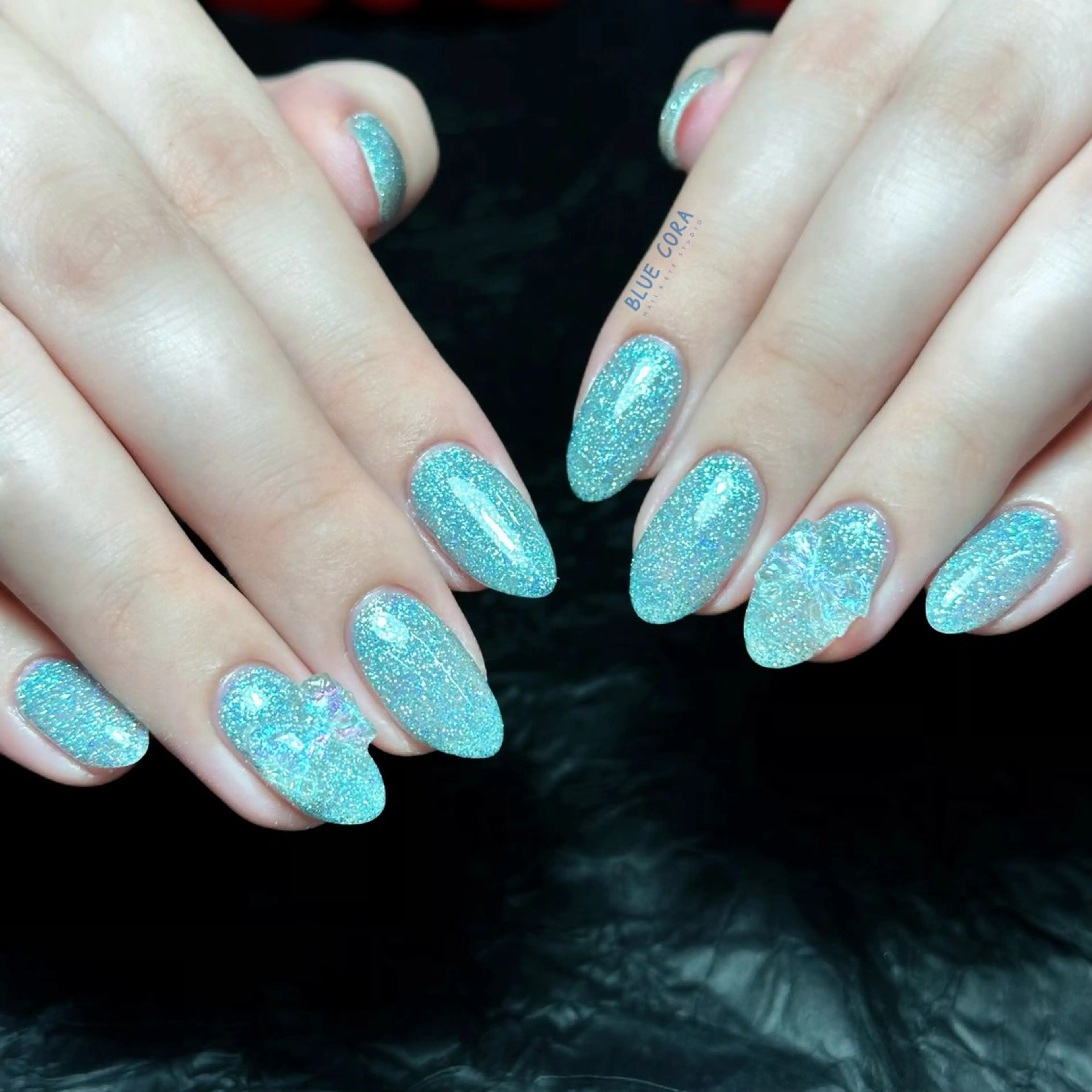 ネイル フラッシュネイル ハンドネイル ハンドケア BLUE CORAのネイルデザイン