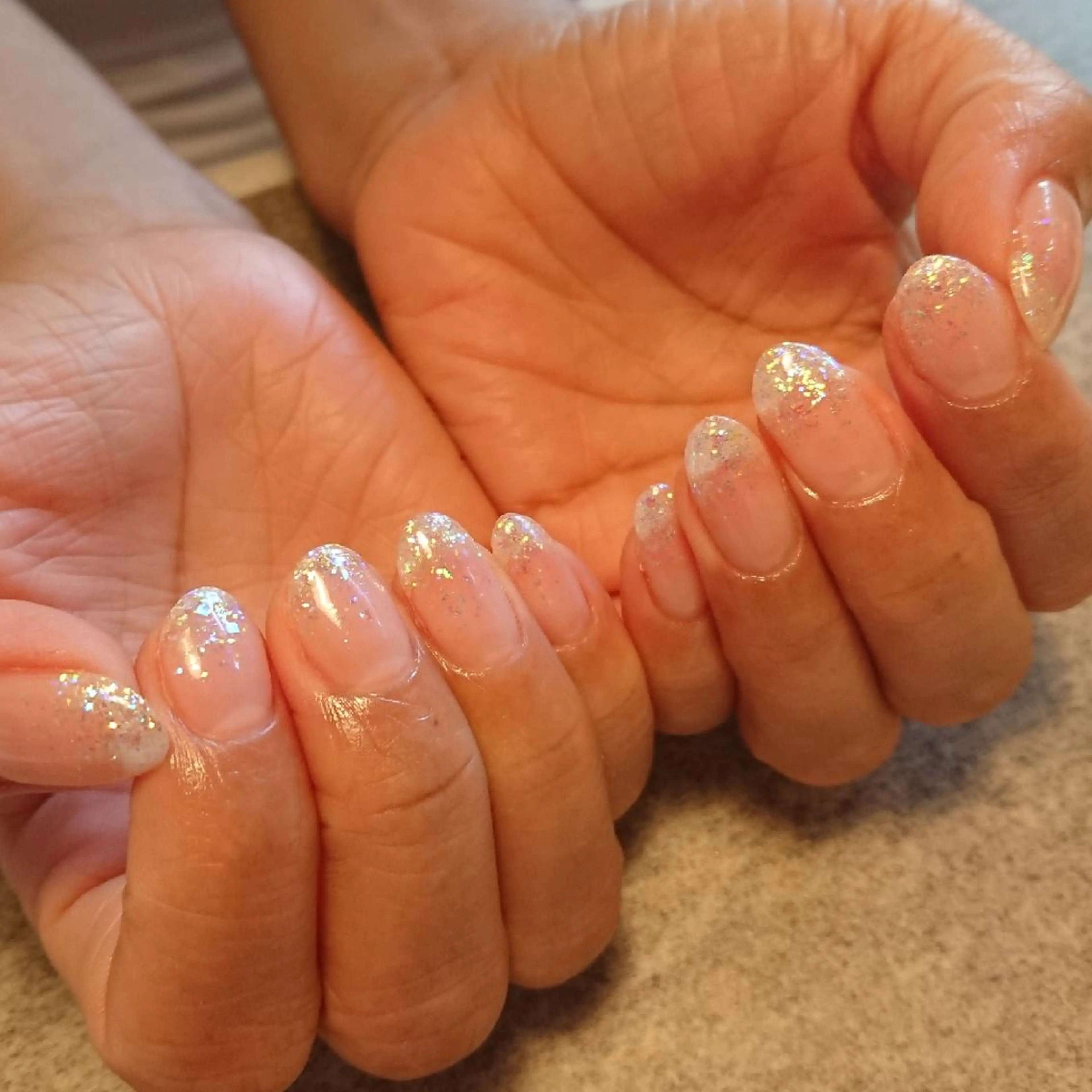 ネイル ラメ(グリッター) ラメグラデーション ジェヌインネイル 河内のネイルデザイン