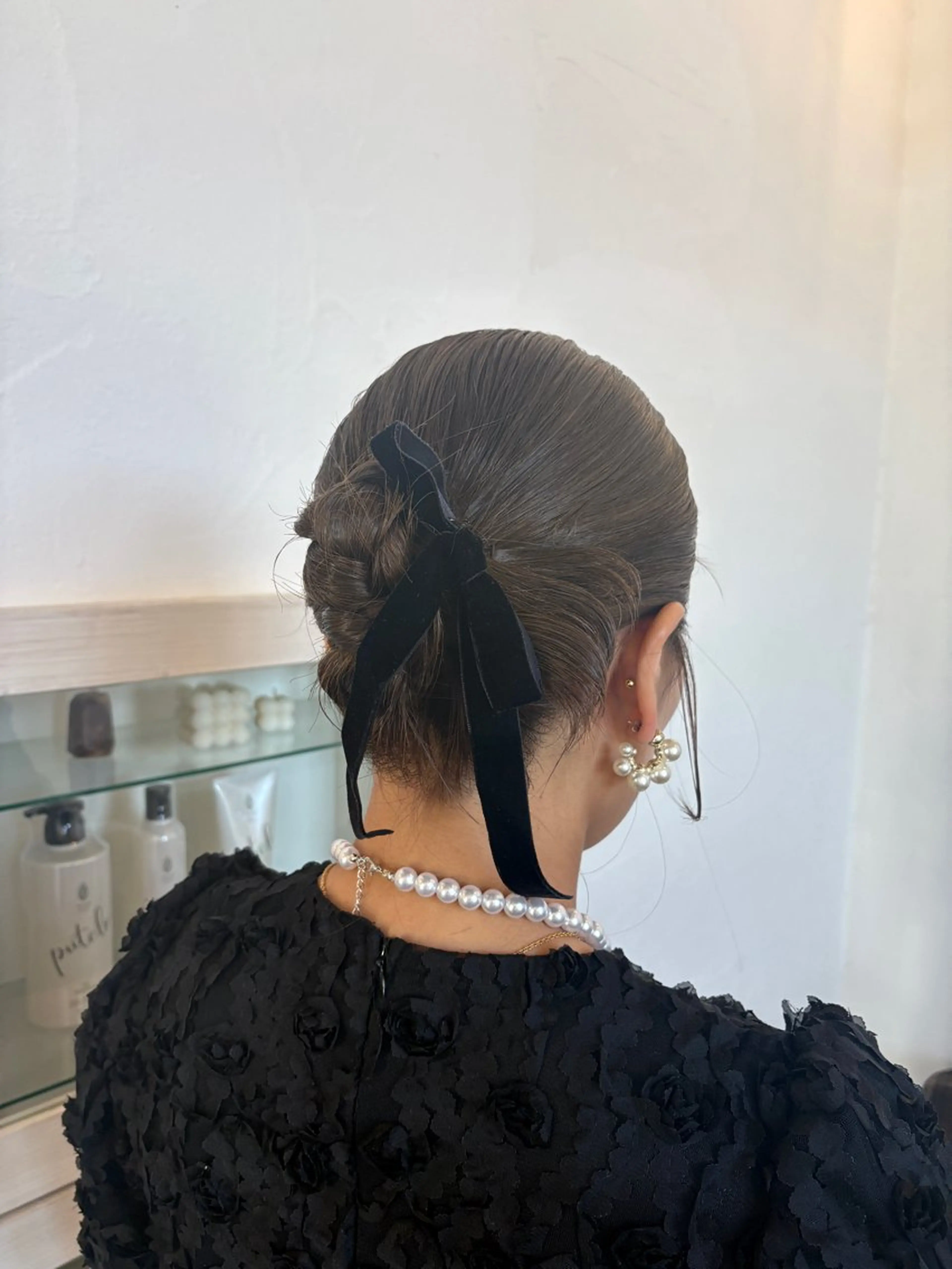 ミディアム ヘアアレンジ ヘアセット 吉岡 茉穂のヘアスタイル