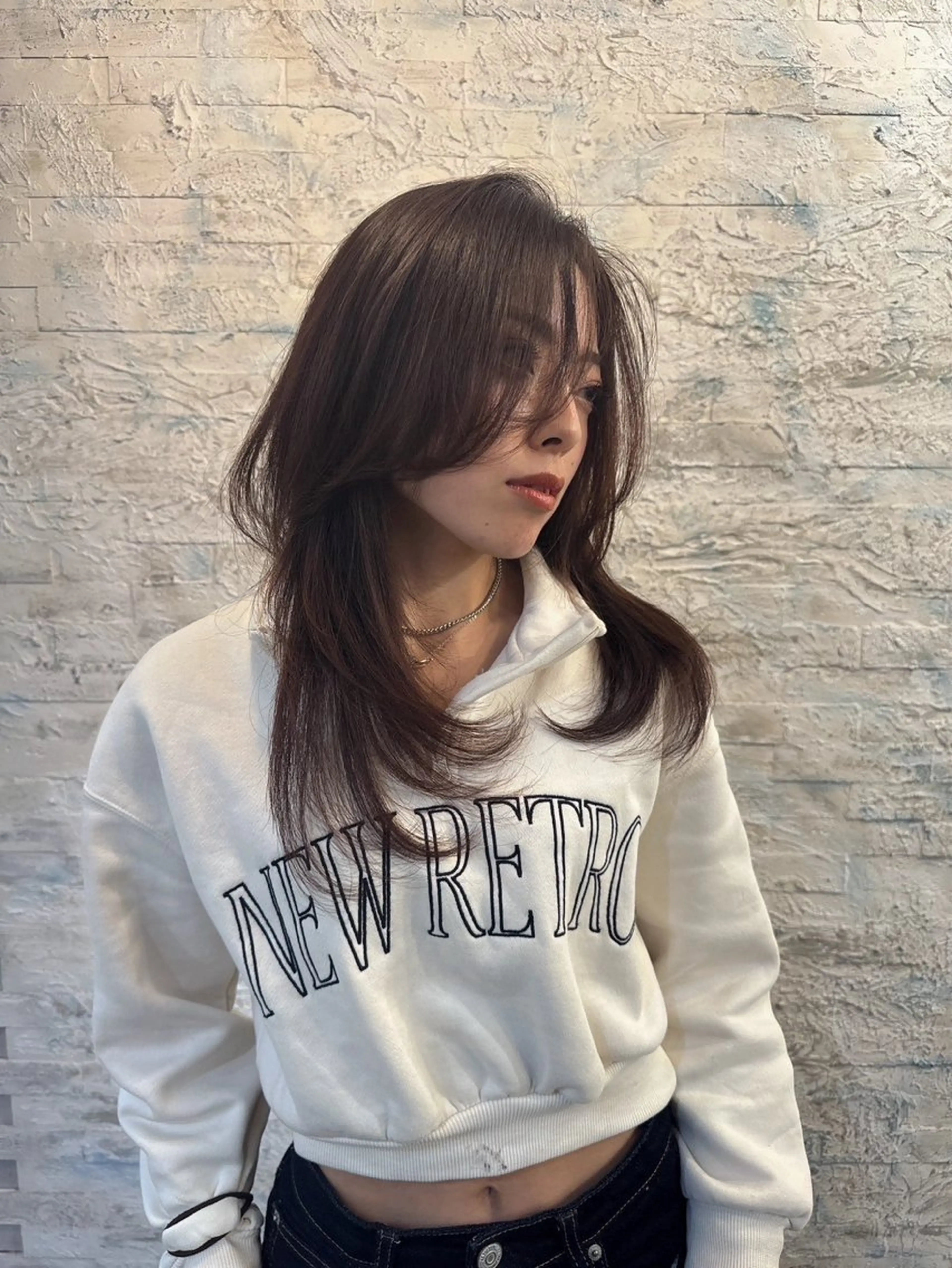 セミロング 艶感✖️色持ちカラー ⭐️りくや🦖のヘアスタイル