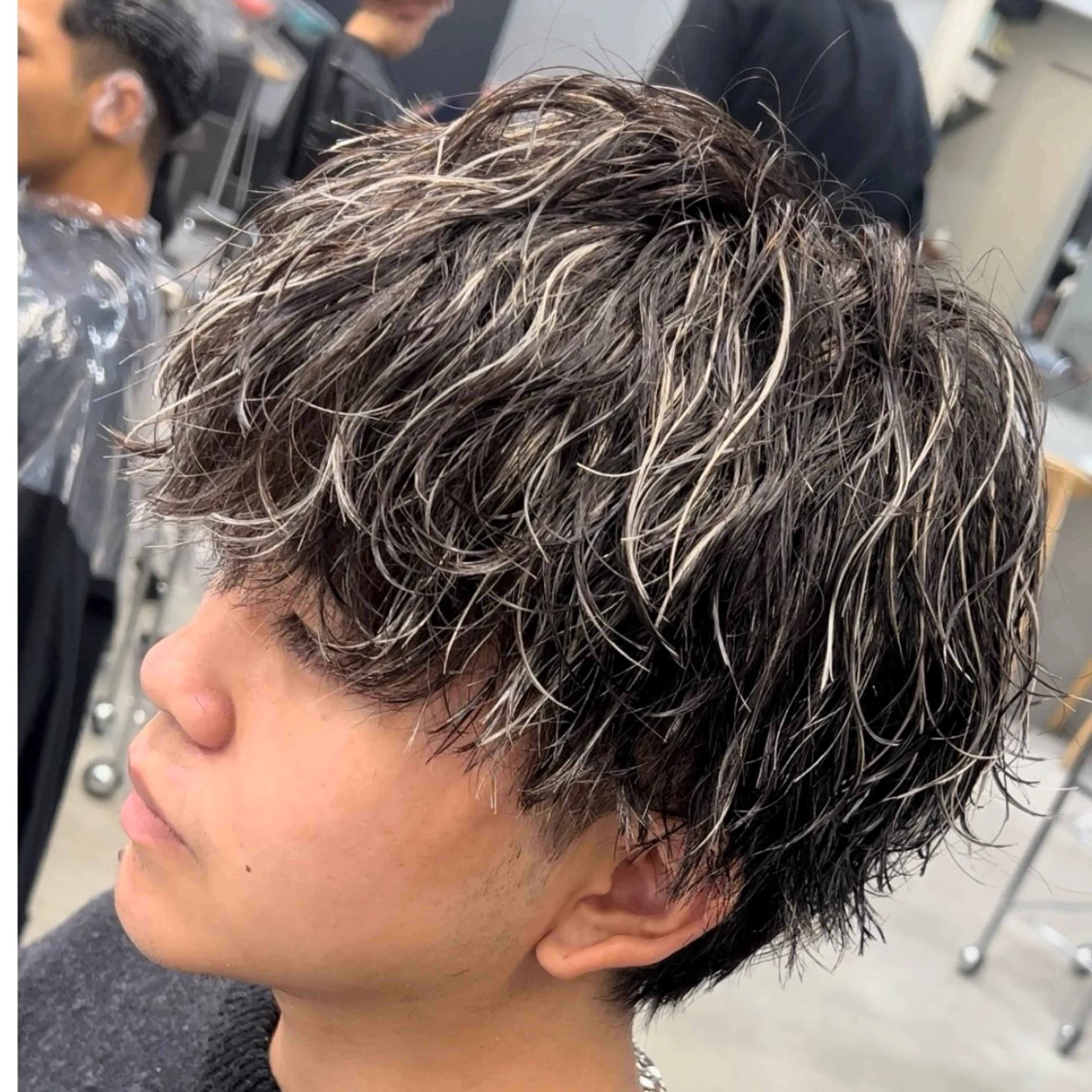 ミディアム カラー ヘアアレンジ メンズ fifth 石川 凪のヘアスタイル