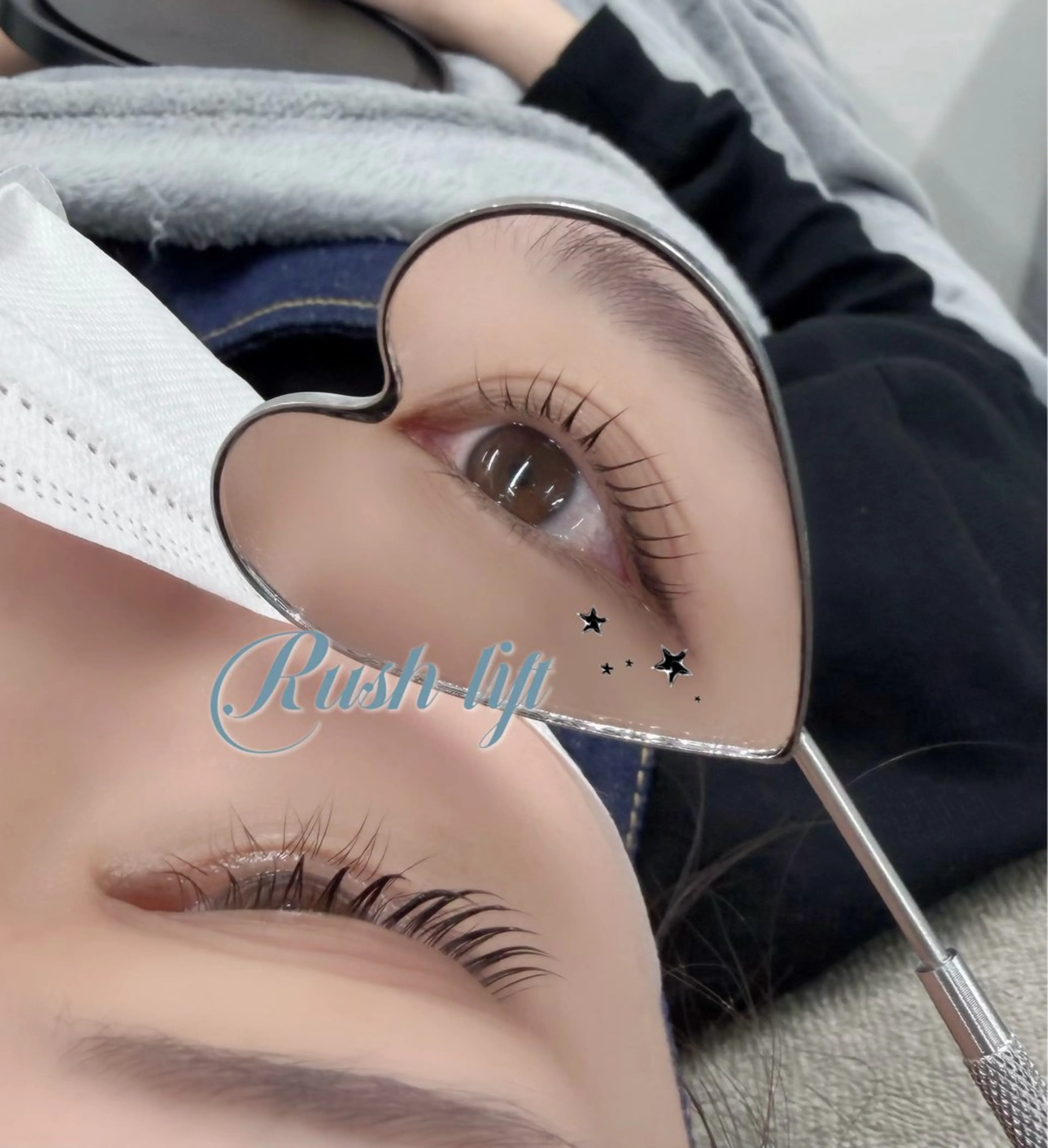 マツエク・マツパ マツパ B☆STAR kurumi束感🎀のマツエク・マツパデザイン