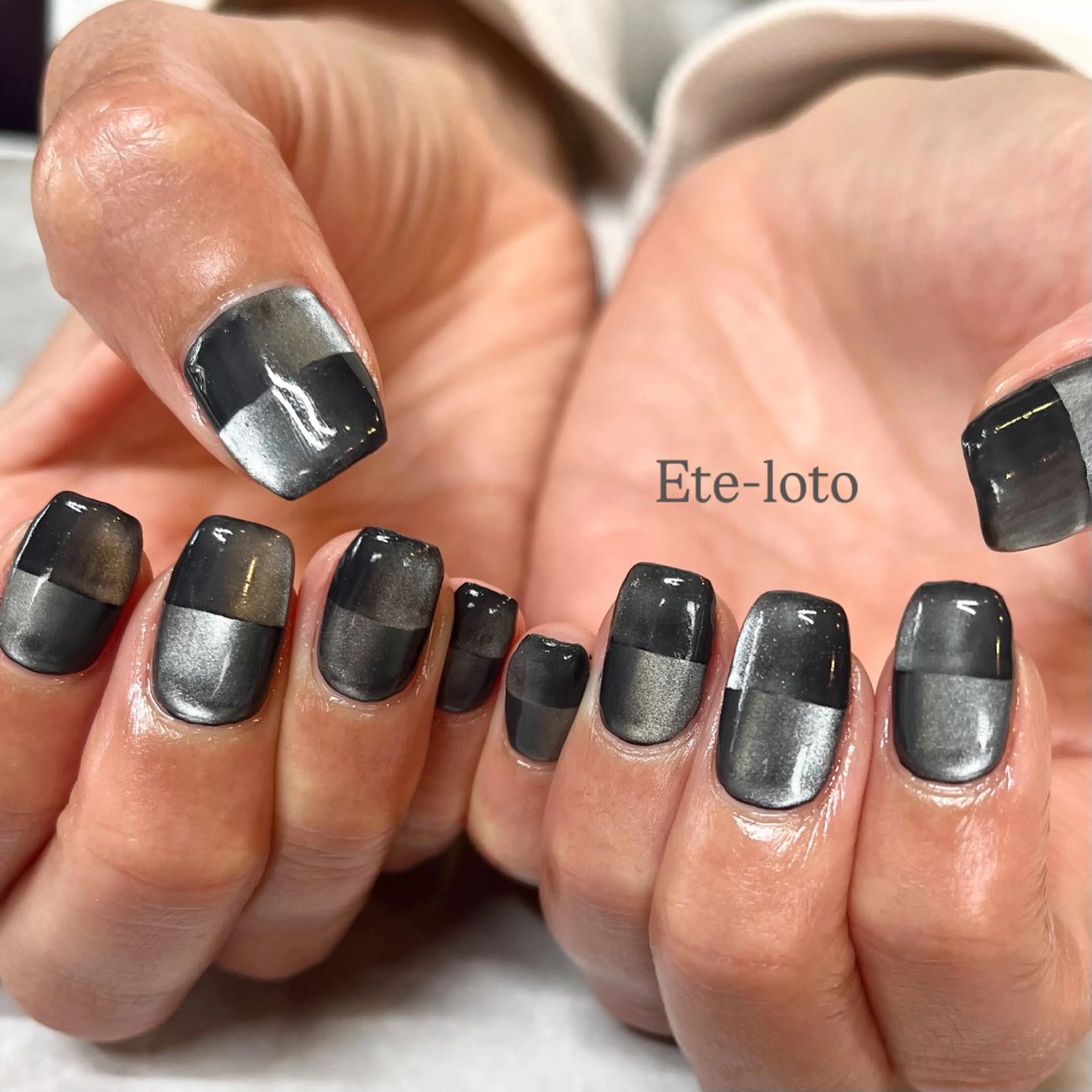 ネイル マグネットネイル ハンドネイル nail bar Ete-lotoのネイルデザイン