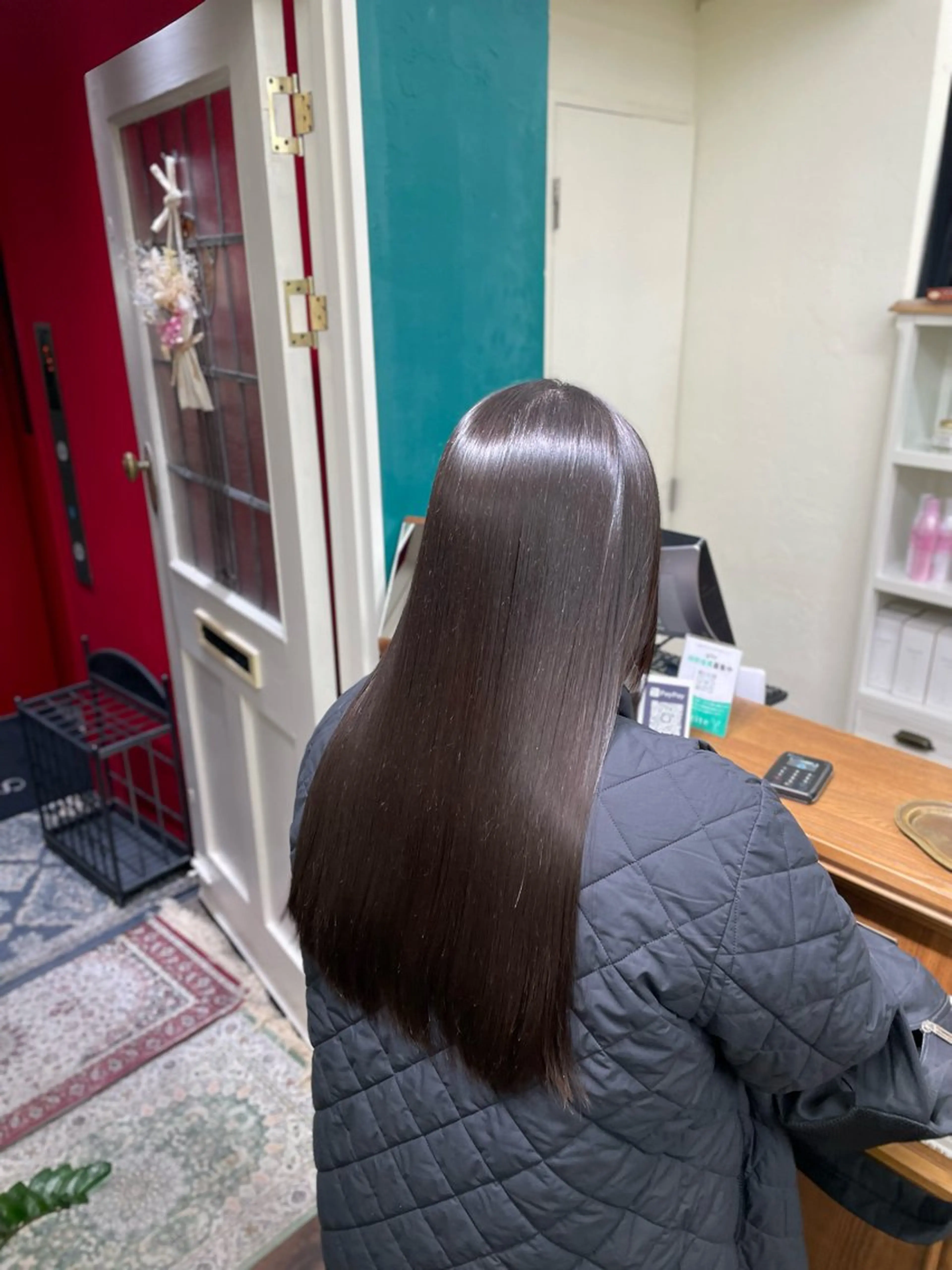 ロング 髪質改善レイヤー/ 雨のヘアスタイル