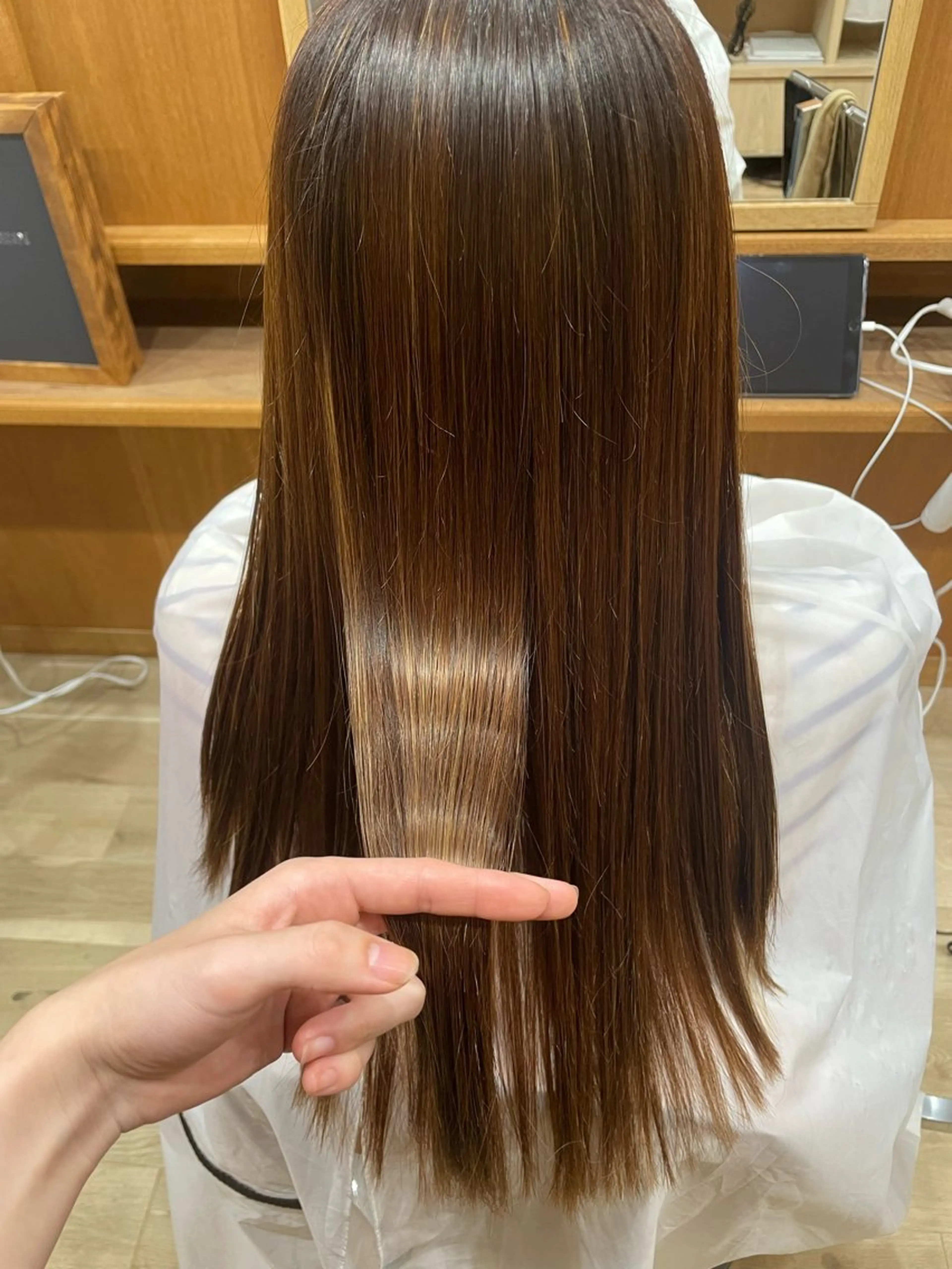 ロング カラー 顔周りカット 🎀サヤカ🎀のヘアスタイル