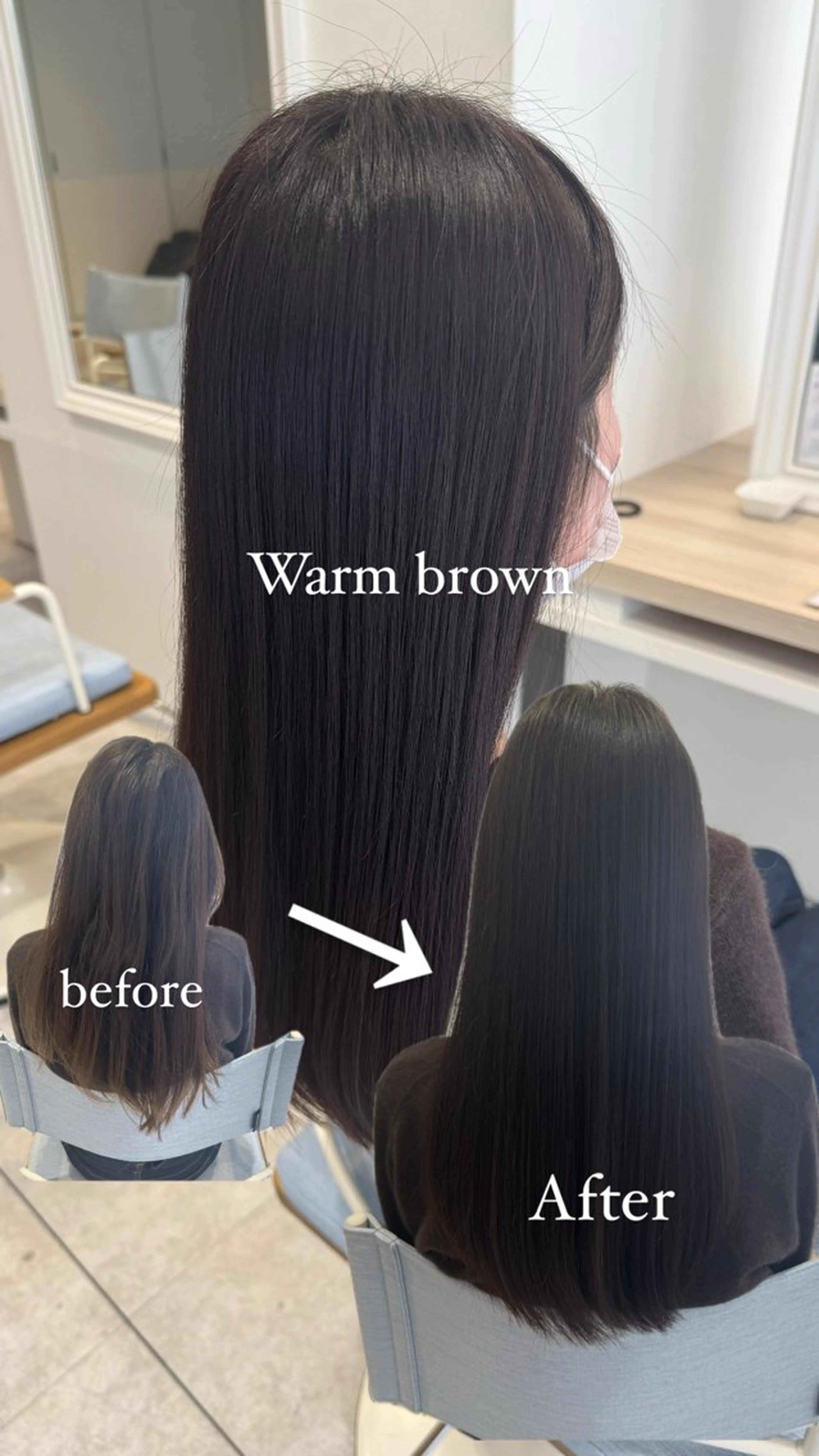 ロング カラー ブラウンカラー レイヤーカット Y2K/𝓡𝓲𝓷のヘアスタイル