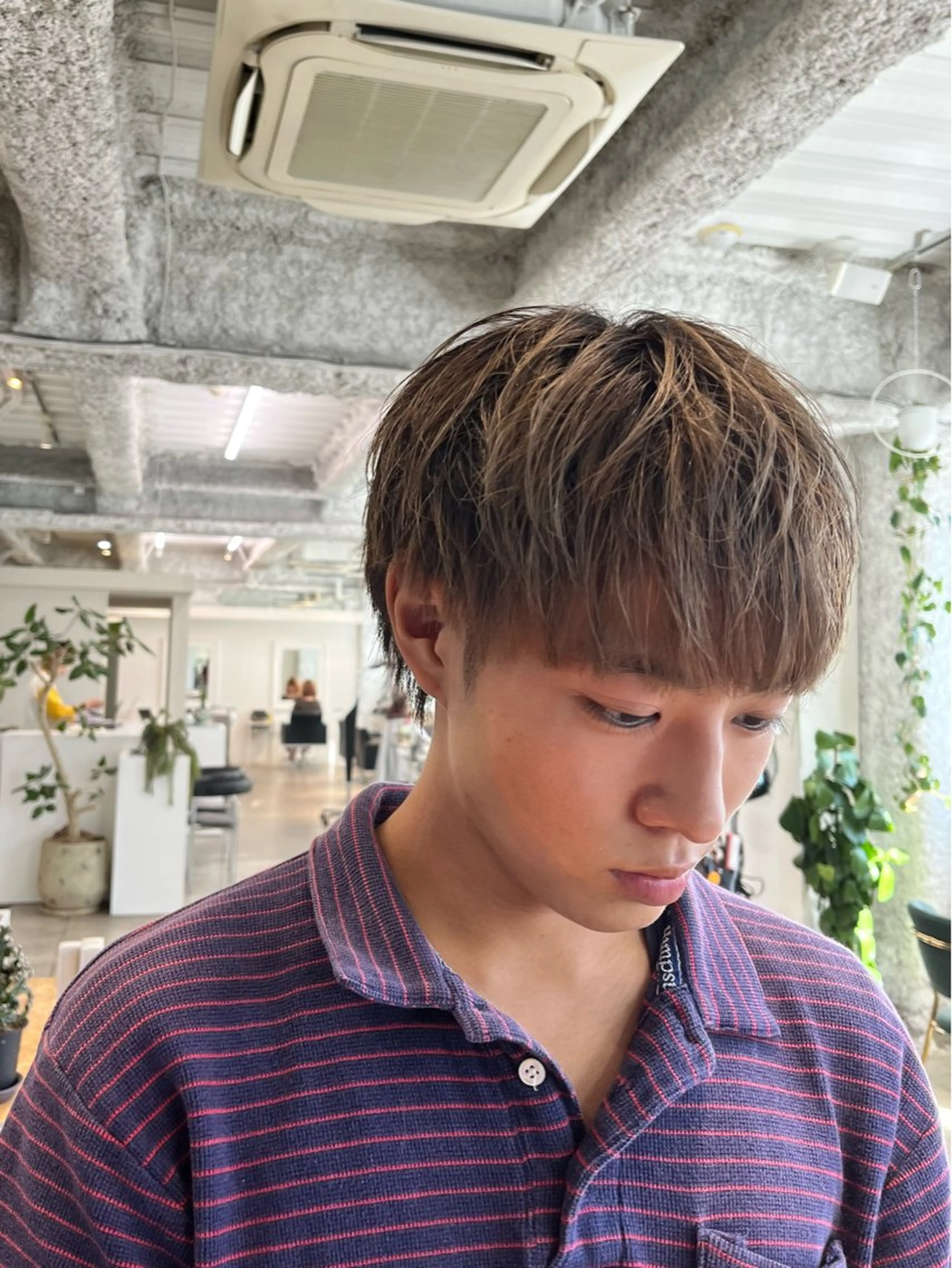 カラー メンズ グレージュ カット ヘアカラー ANY/メンズ特化/ シバヤ ユウキのヘアスタイル