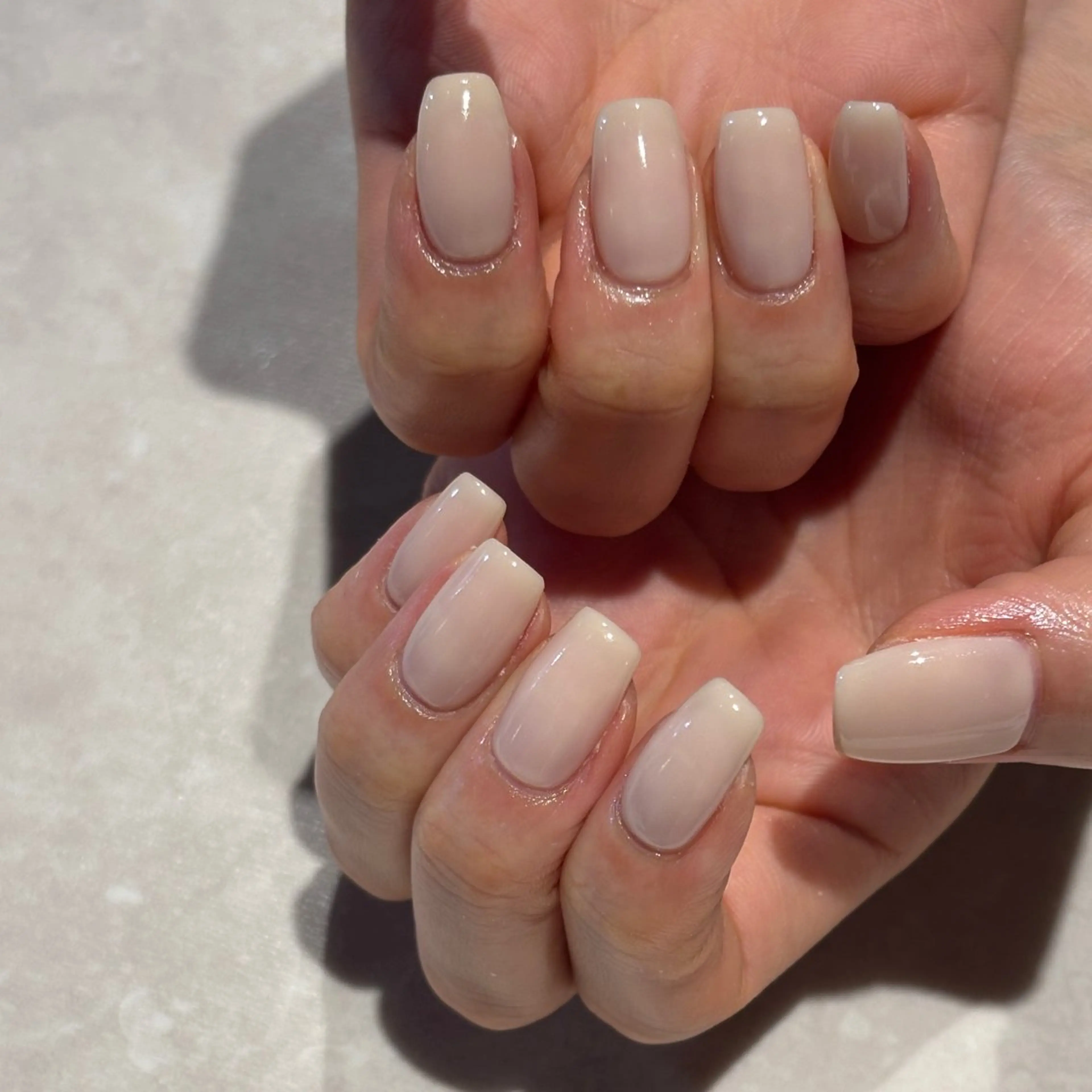 ネイル ワンカラーネイル ハンドネイル モデル募集🍑渋谷 Nanamiのネイルデザイン
