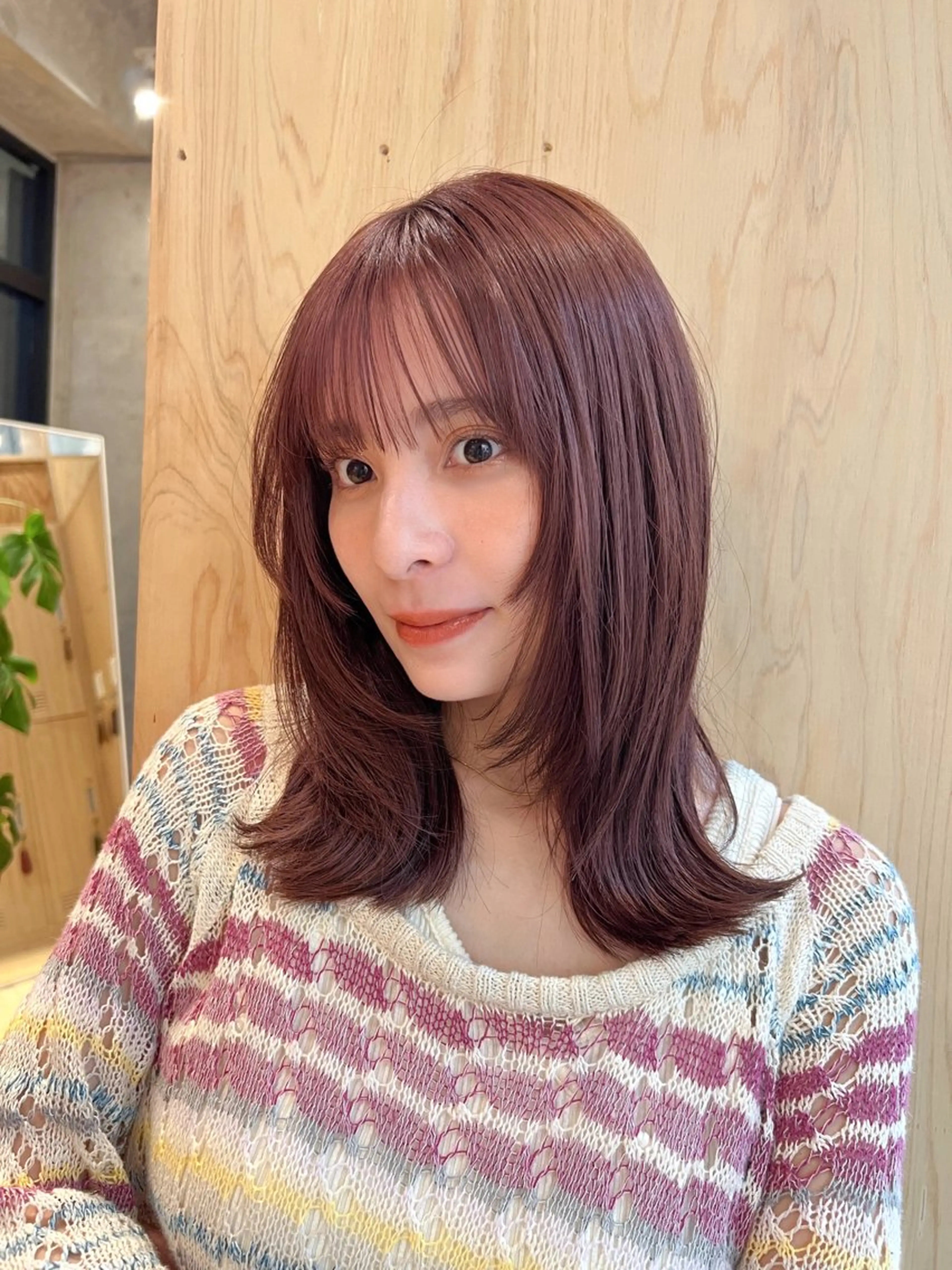 ミディアム 小顔カット/顔周り /メンズsaraのヘアスタイル