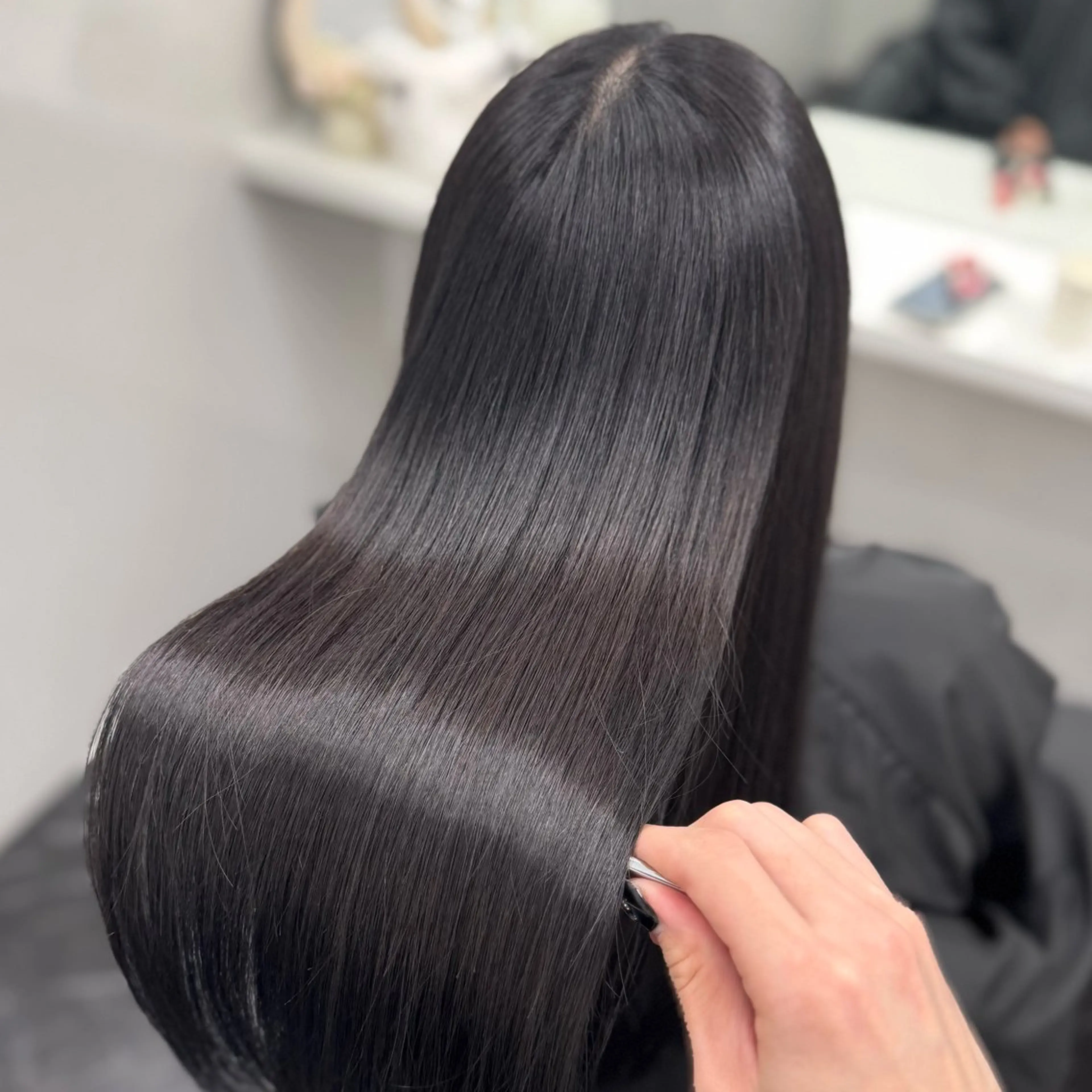 ロング パーマ 髪質改善 韓国風ヘア 縮毛矯正 トリートメント 縮毛矯正 髪質改善Ⅰ透明感 艶カラーⅠたつやのヘアスタイル