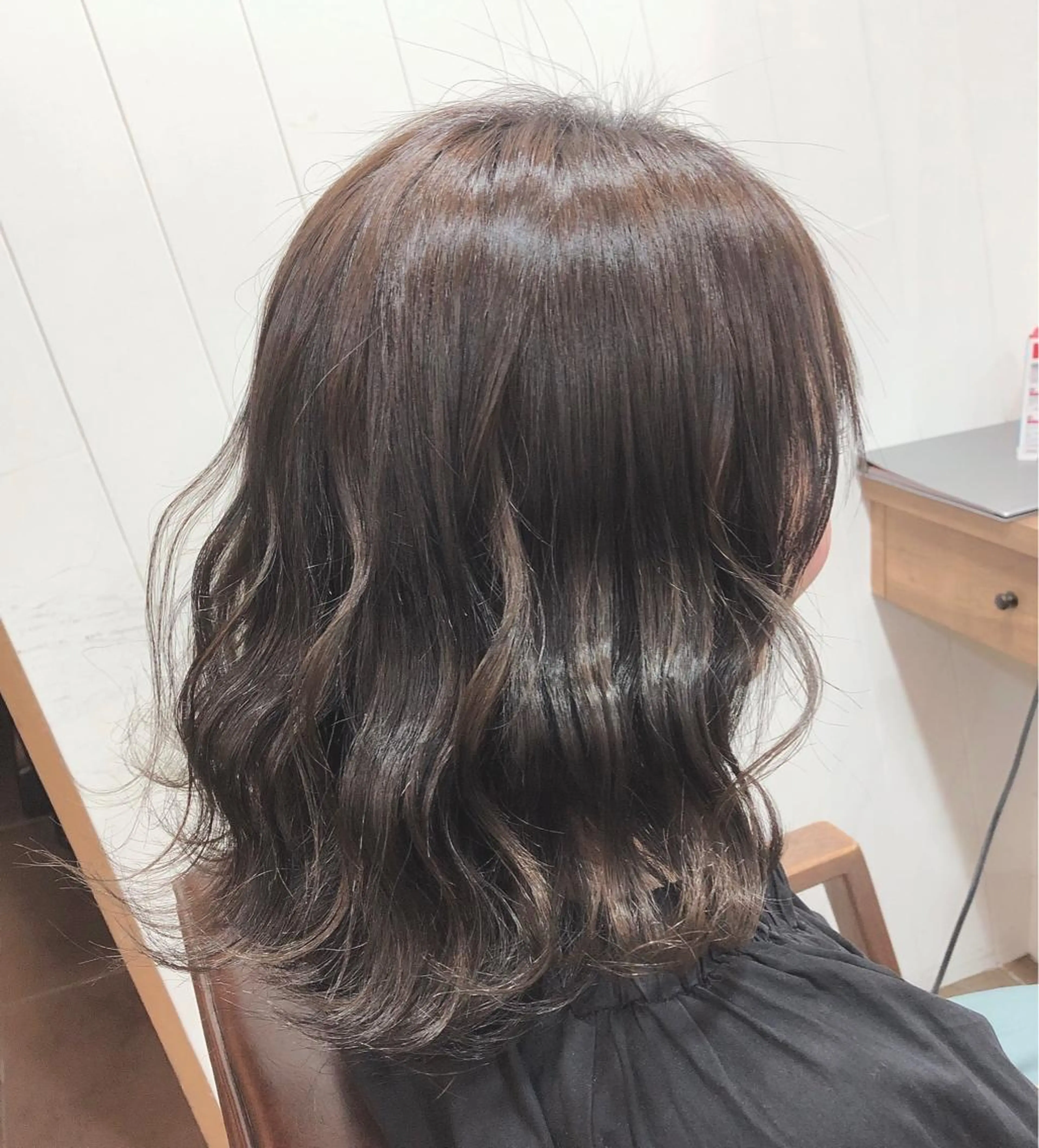 ミディアム カラー ヘアカラー 清永 隆二のヘアスタイル