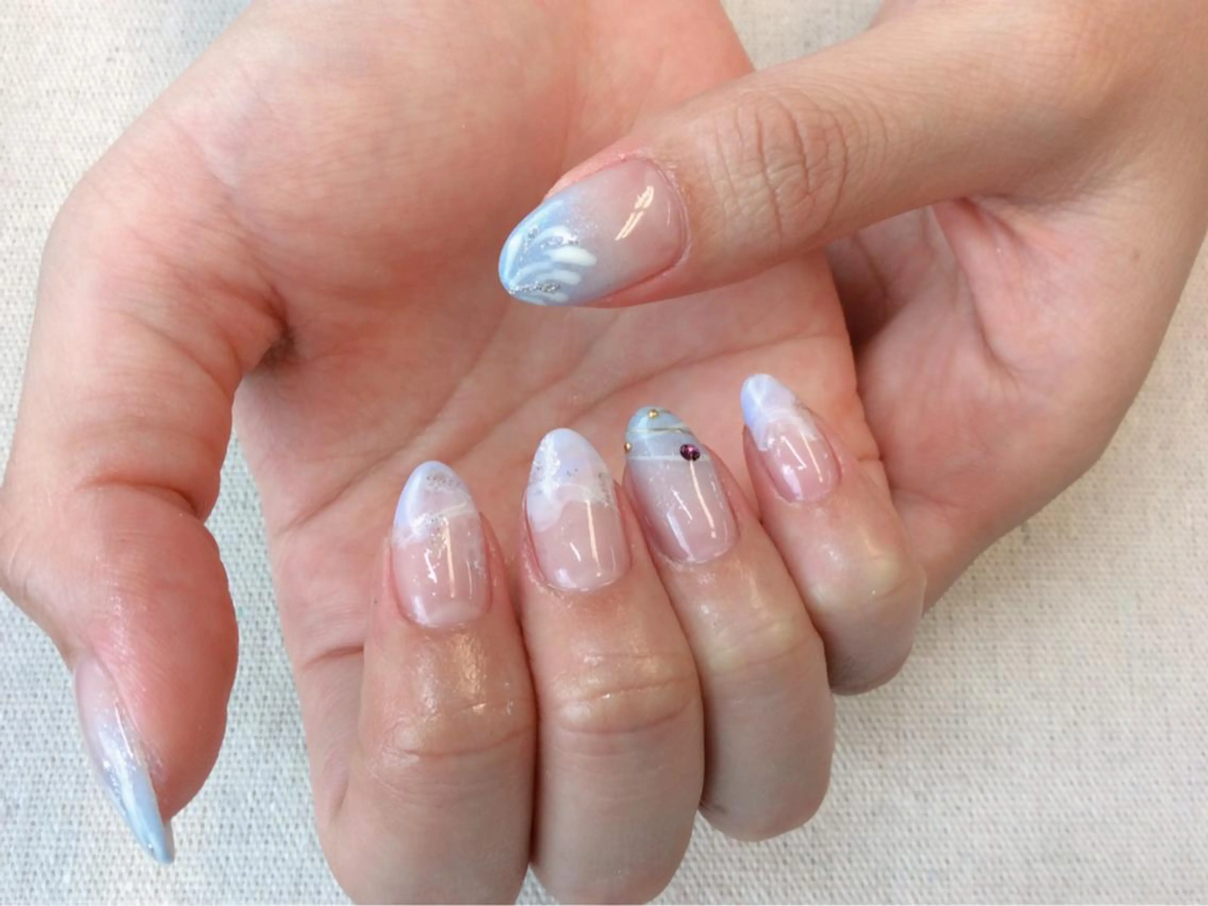 ネイル 持ち込み 新橋 ルキナ スタッフのネイルデザイン