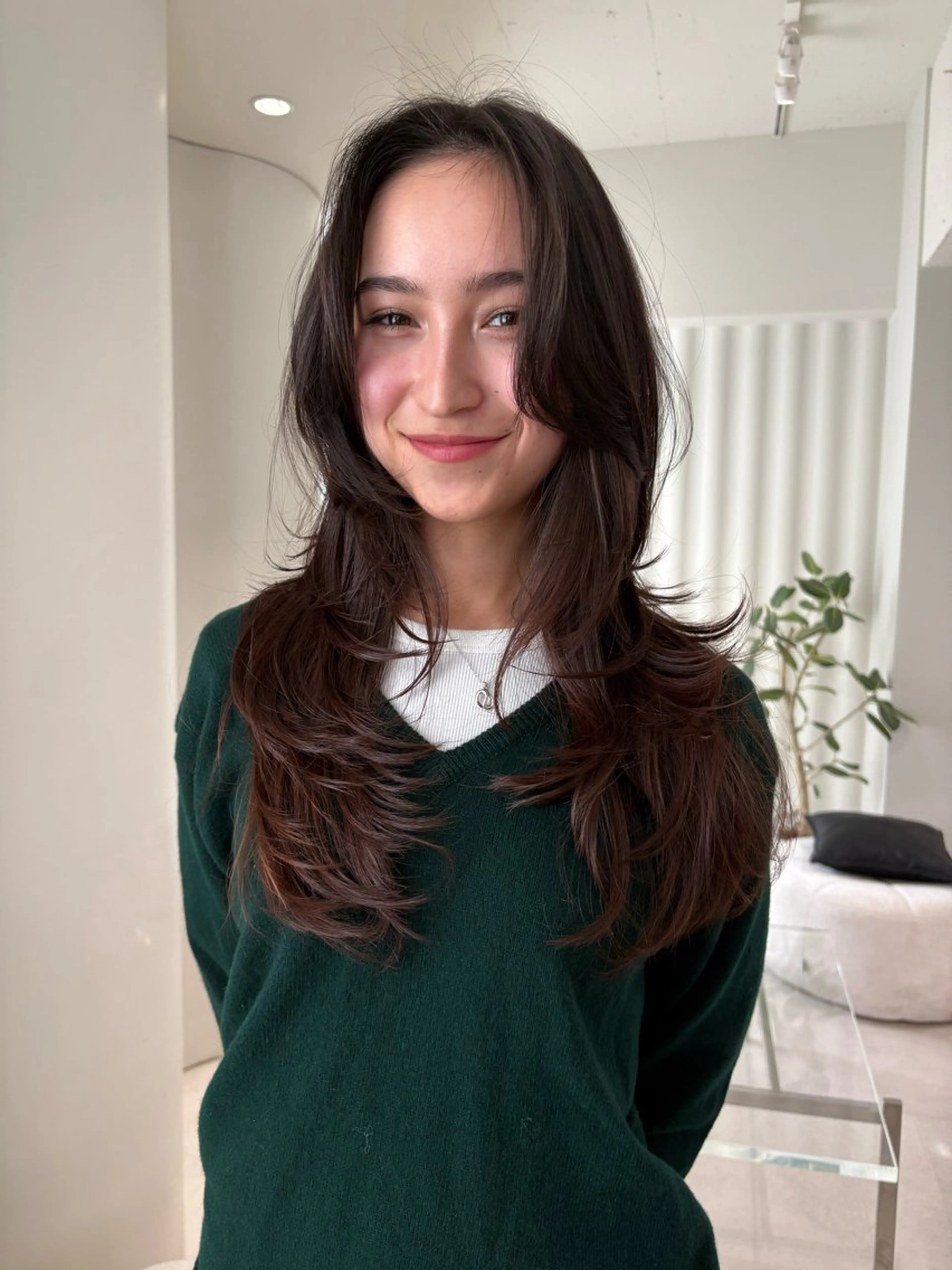 ロング カラー レイヤーカット カット 海外レイヤー /NAGISAのヘアスタイル