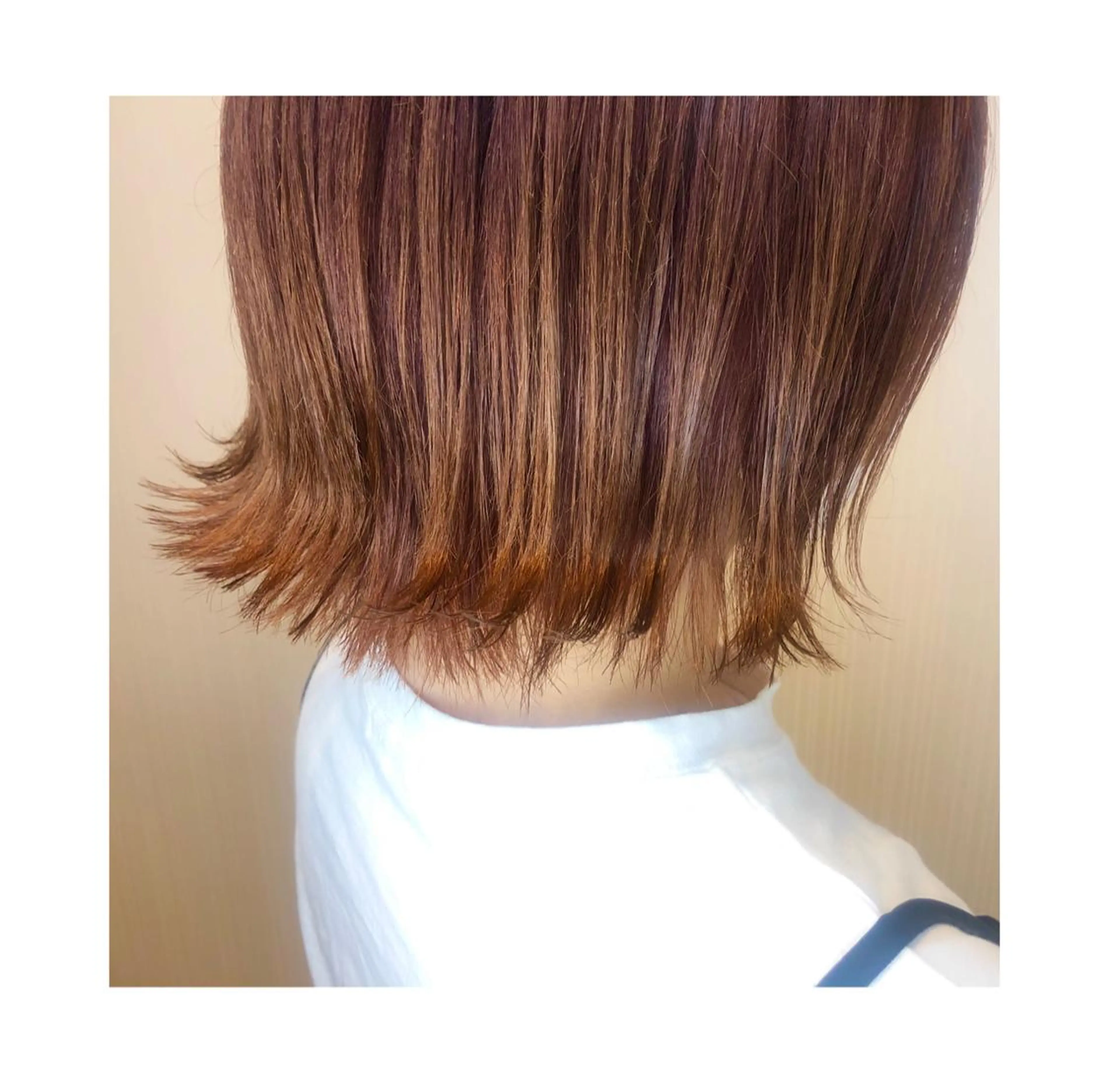 ミディアム カラー ヘアアレンジ やました りなのヘアスタイル