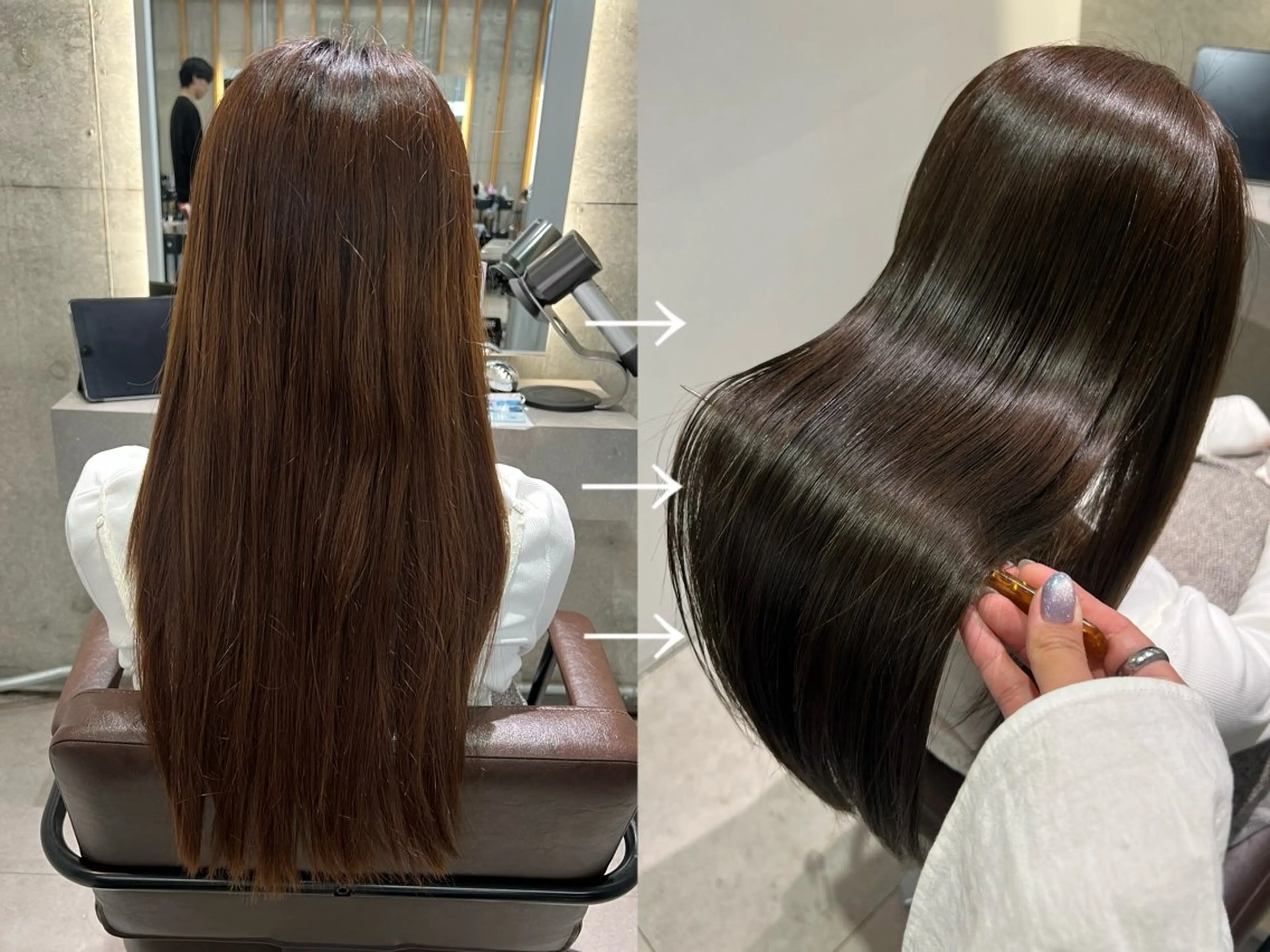 ロング カット トリートメント yoshino /ナチュラル縮毛のヘアスタイル