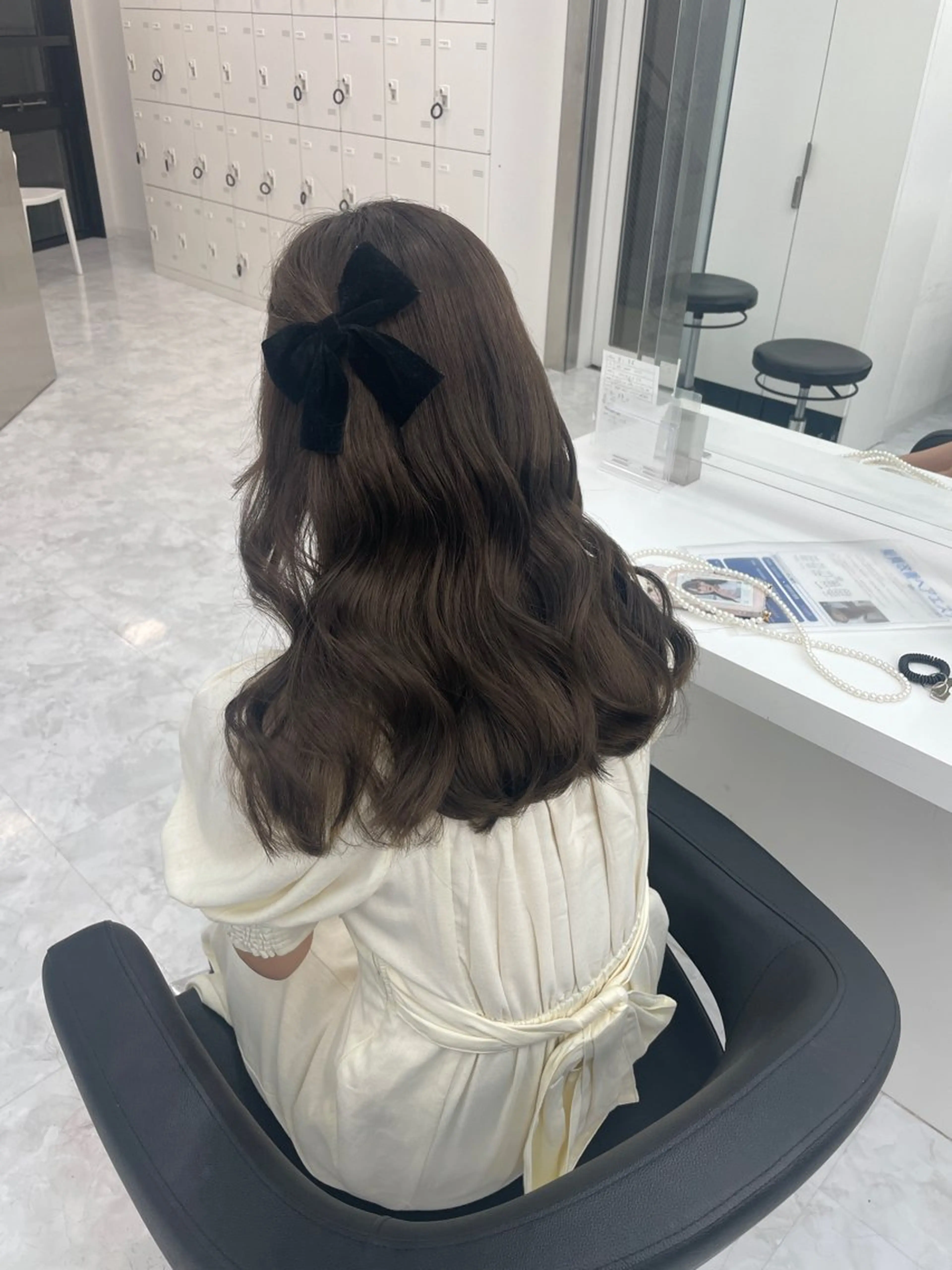 セミロング ヘアカラー MOE 福岡韓国ヘア✧︎のヘアスタイル