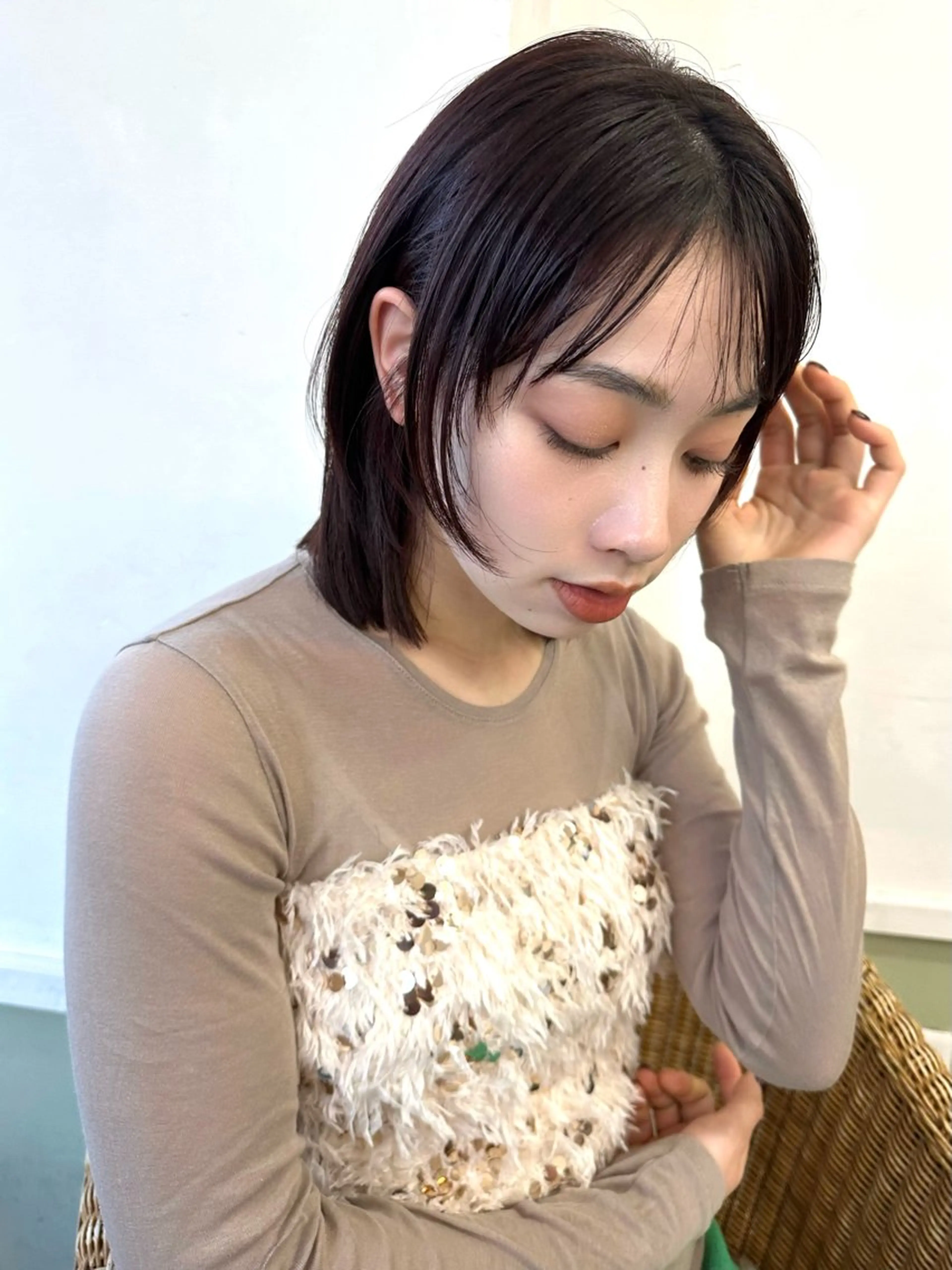 ミディアム カラー 🪭risa 暖色/レイヤー🪭のヘアスタイル