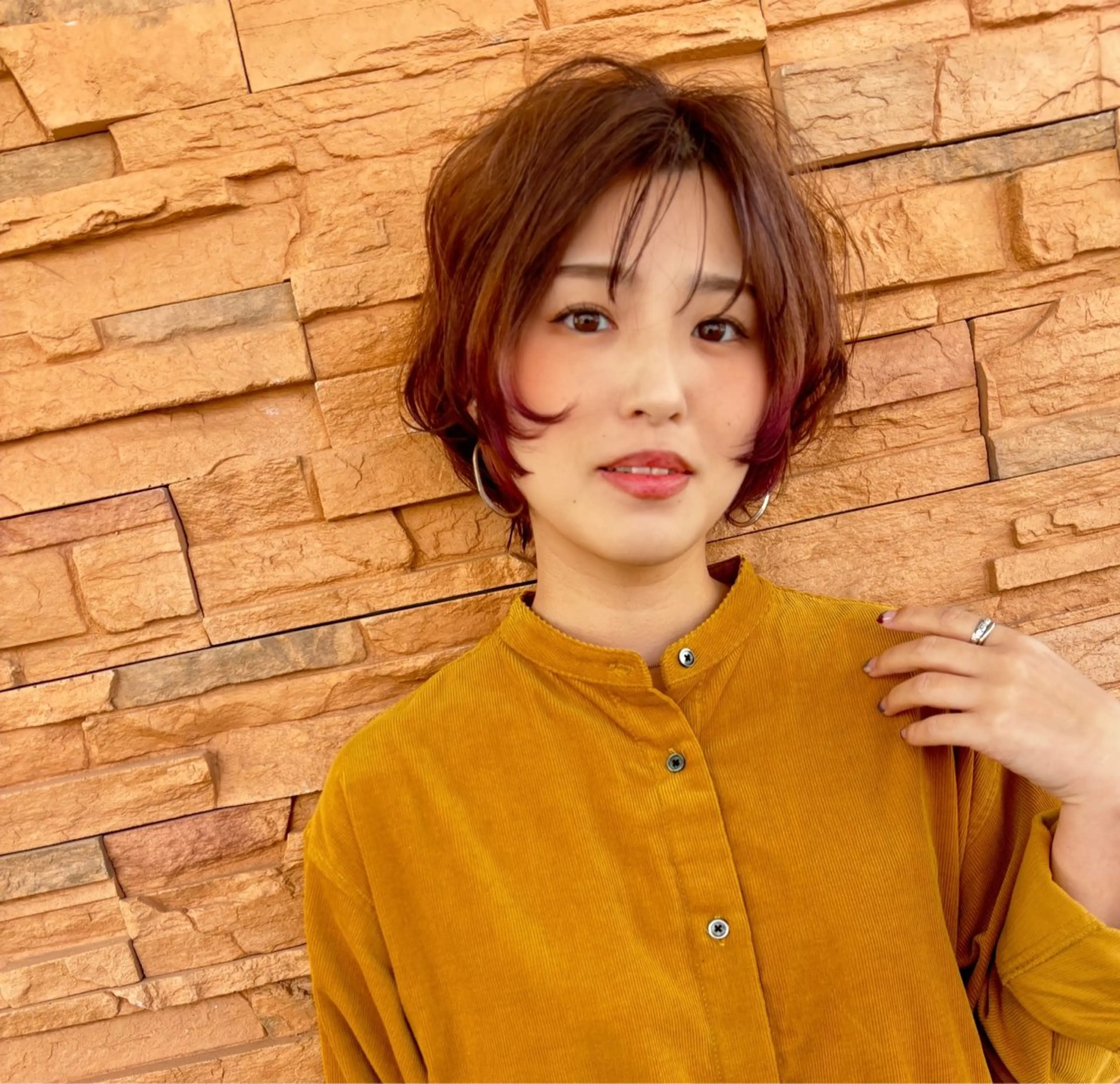 ショート カラー イルミナカラー カット ヘアカラー grand juteのヘアスタイル