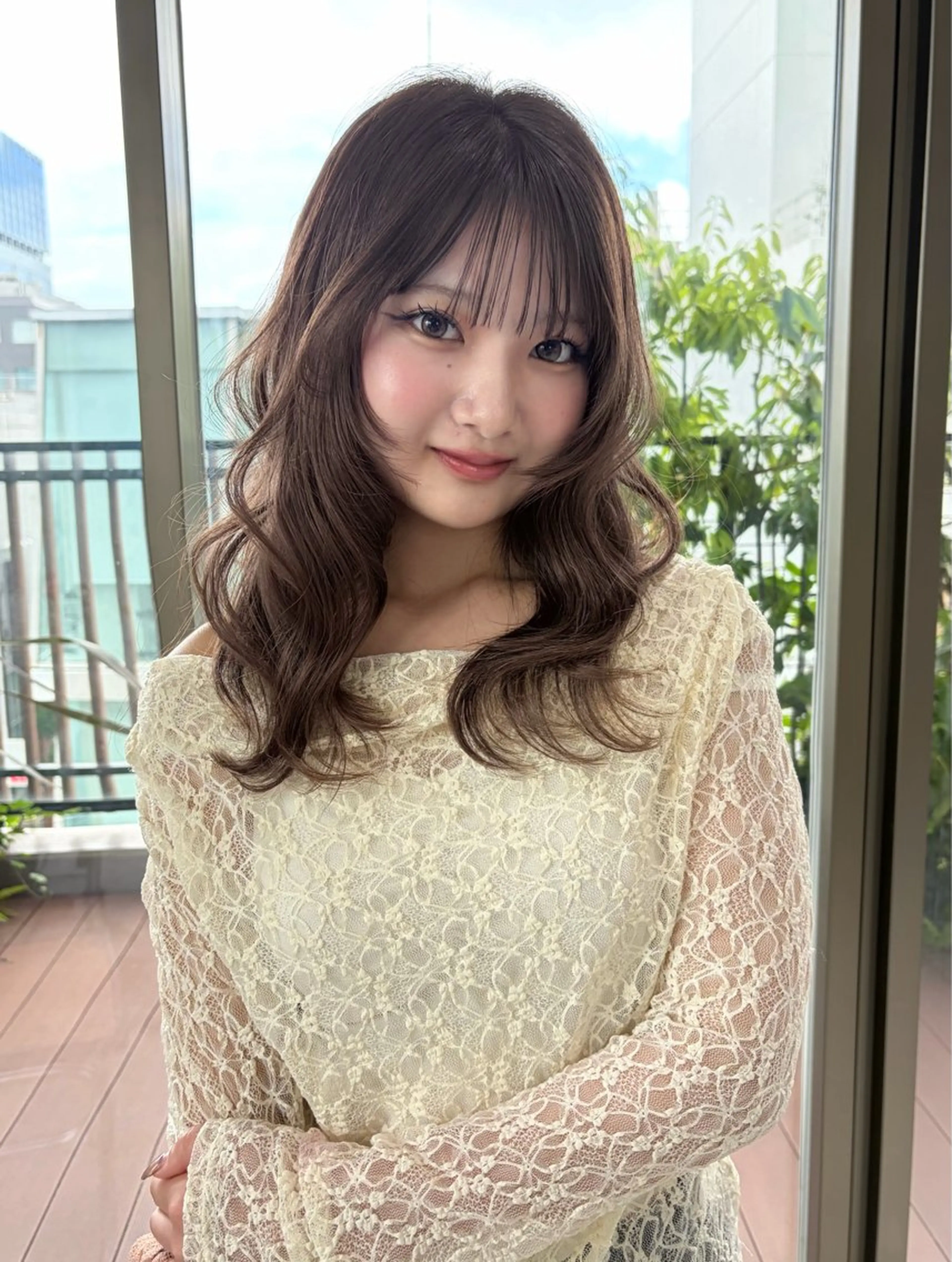 セミロング カラー カット ヘアカラー トリートメント nakahara madokaのヘアスタイル