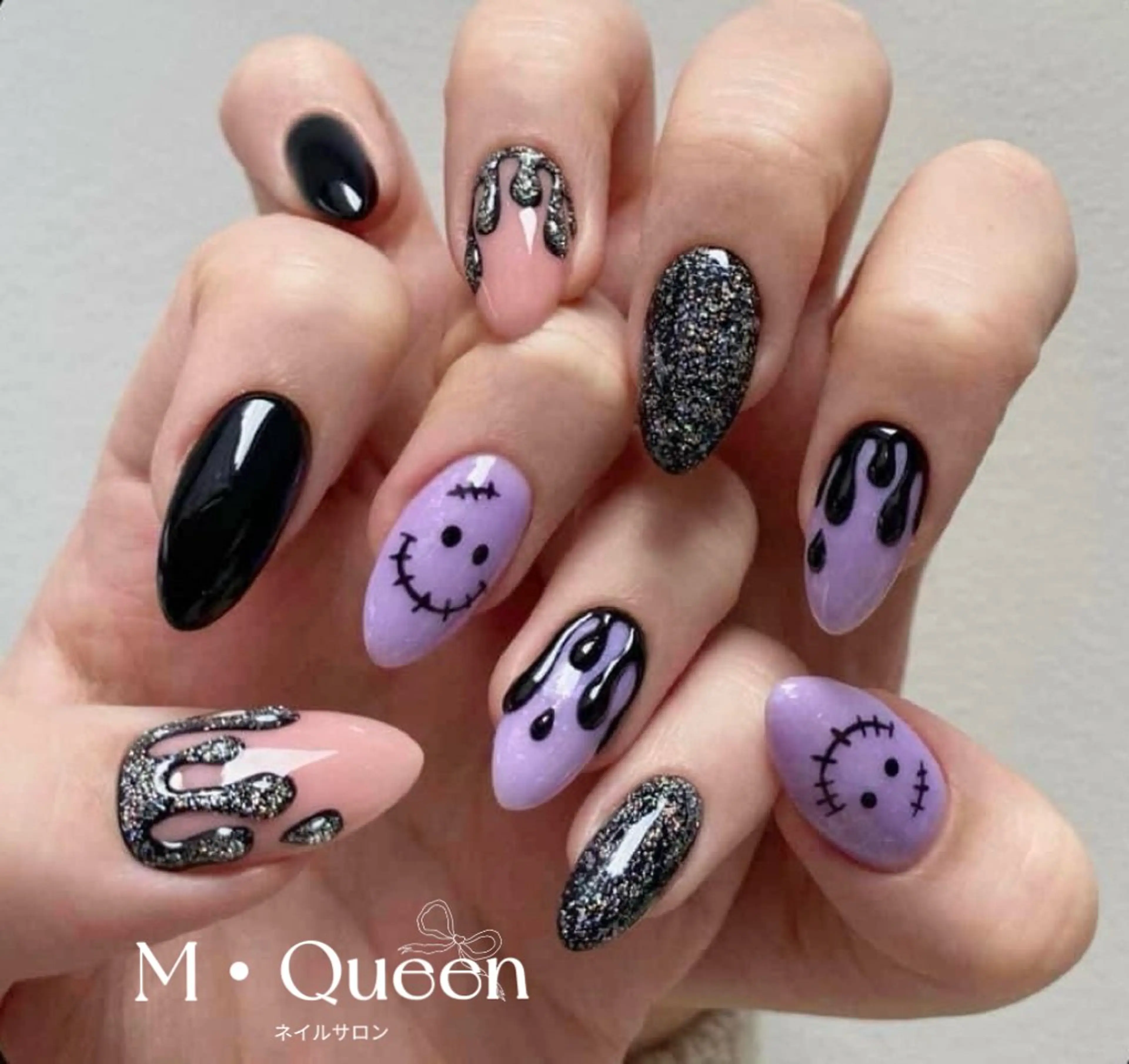 ネイル ハンドネイル MQueen ネイルサロンマルのネイルデザイン