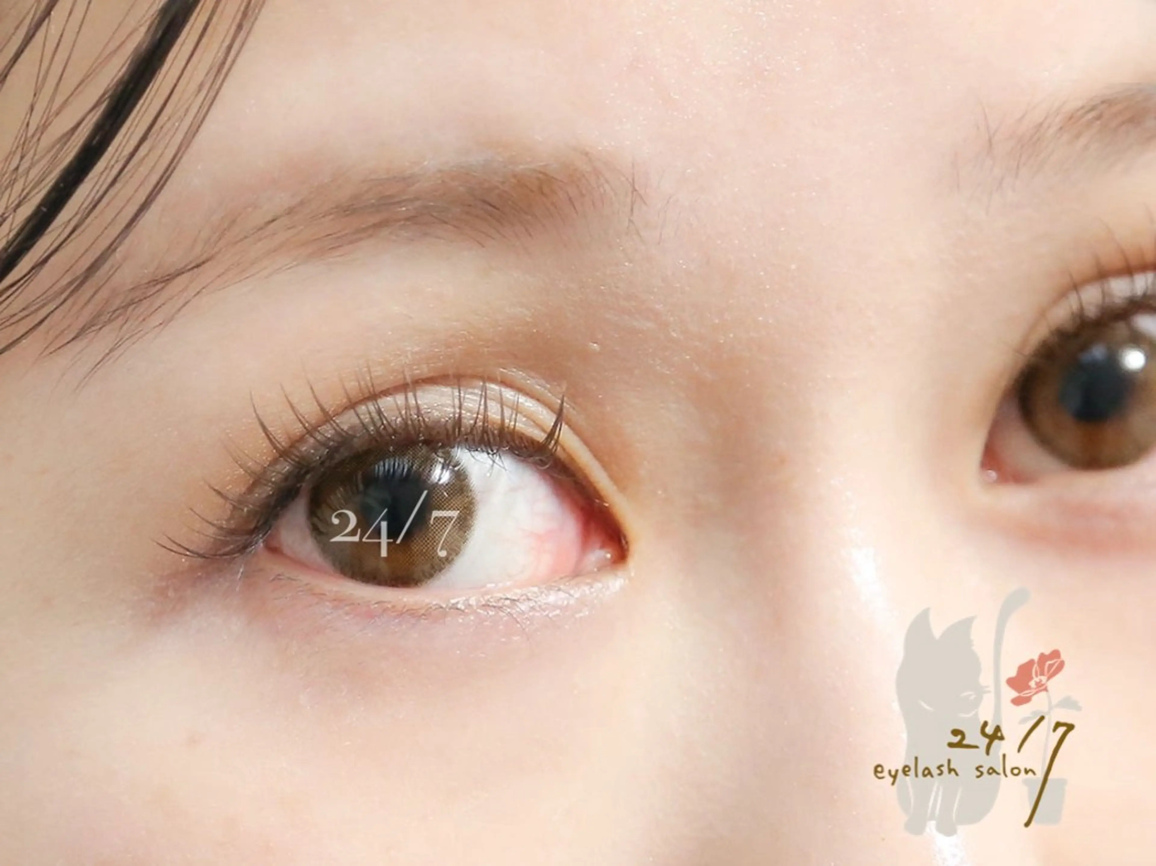 【オフ有120本】ブラウンも対応⭕️フラットラッシュ💎🎀🫧抜け感eye🫧🎀の写真