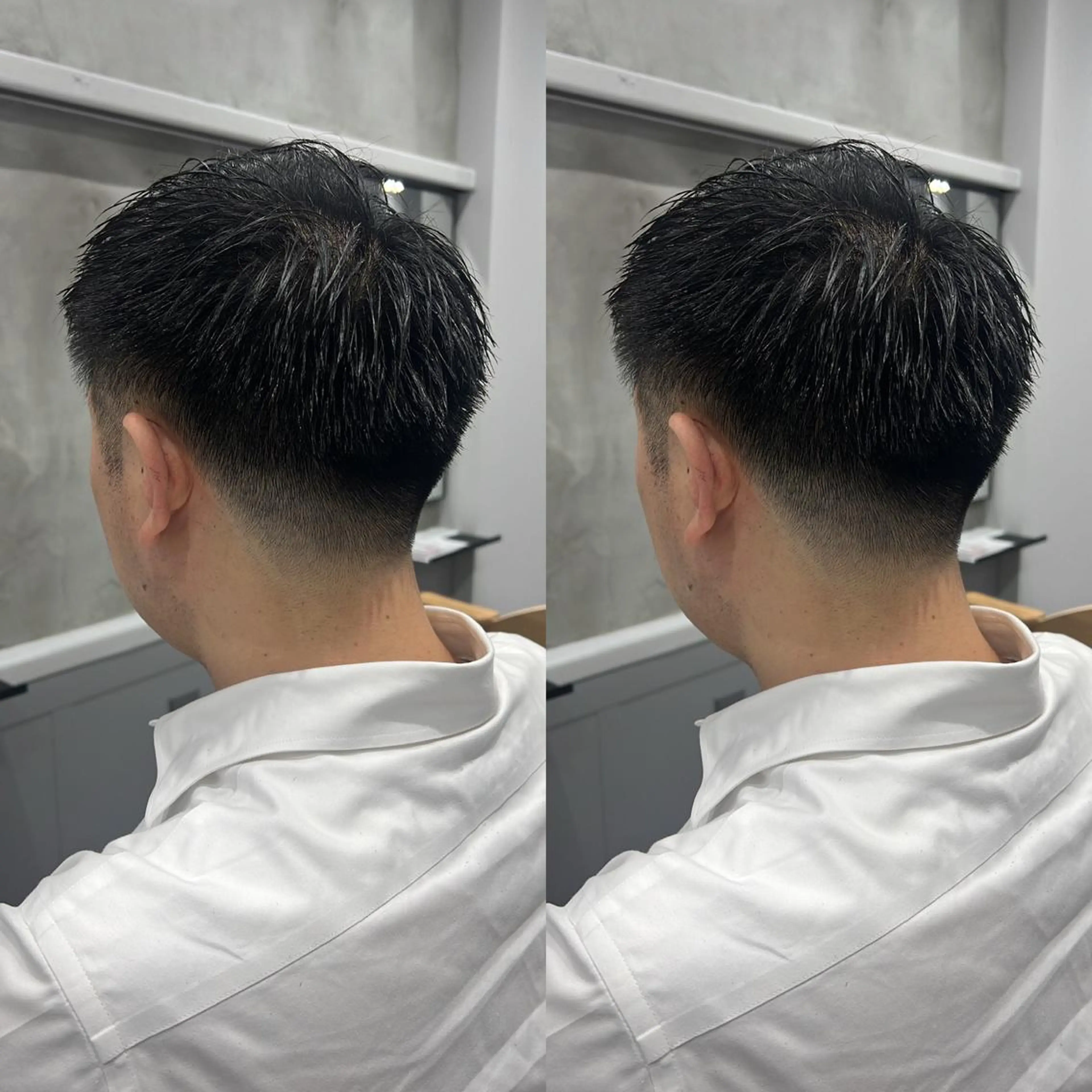 ショート メンズ カット センターパート /植田のヘアスタイル