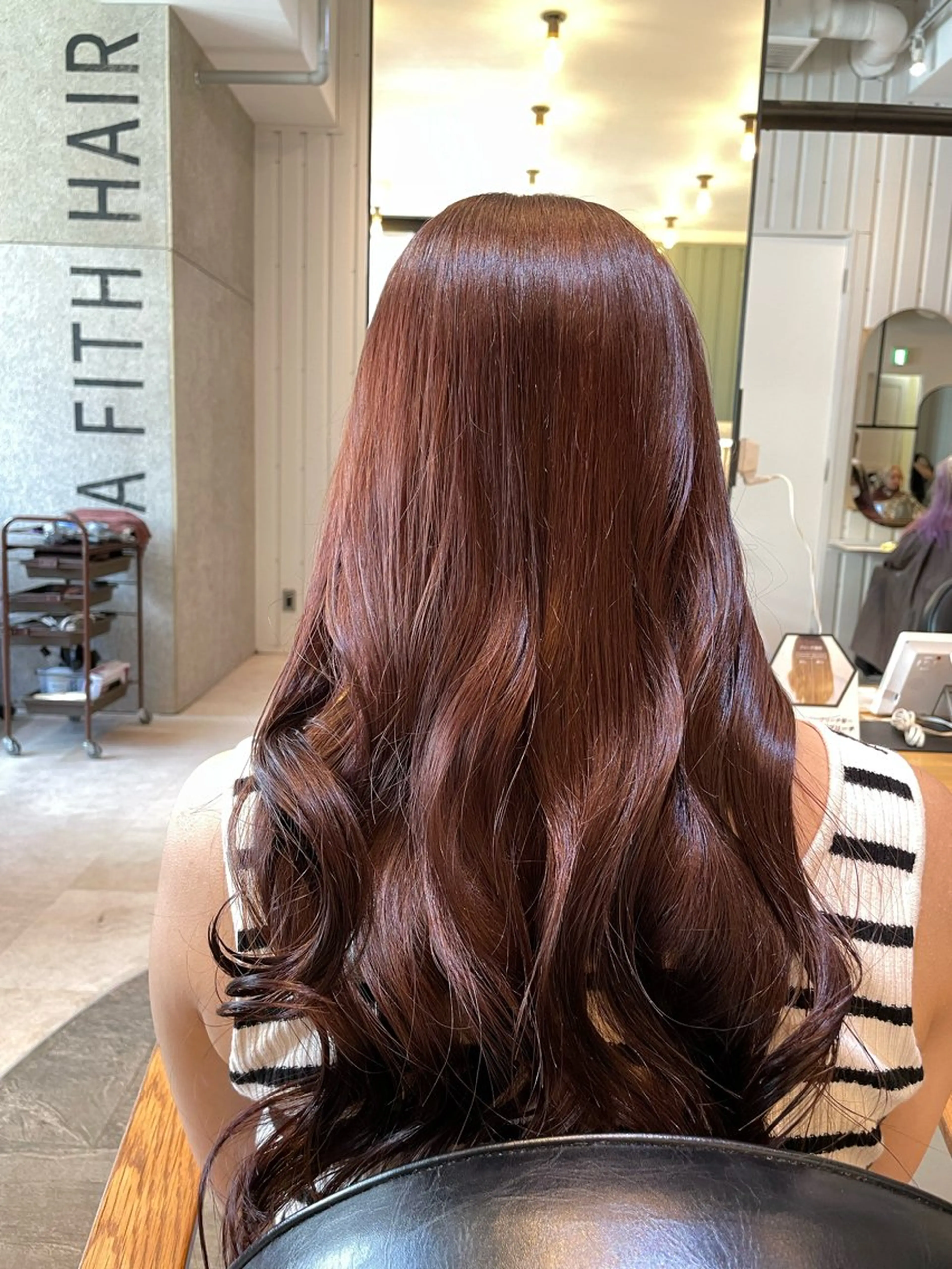 セミロング カラー 💘韓国レイヤー上 品カラーruru💘のヘアスタイル