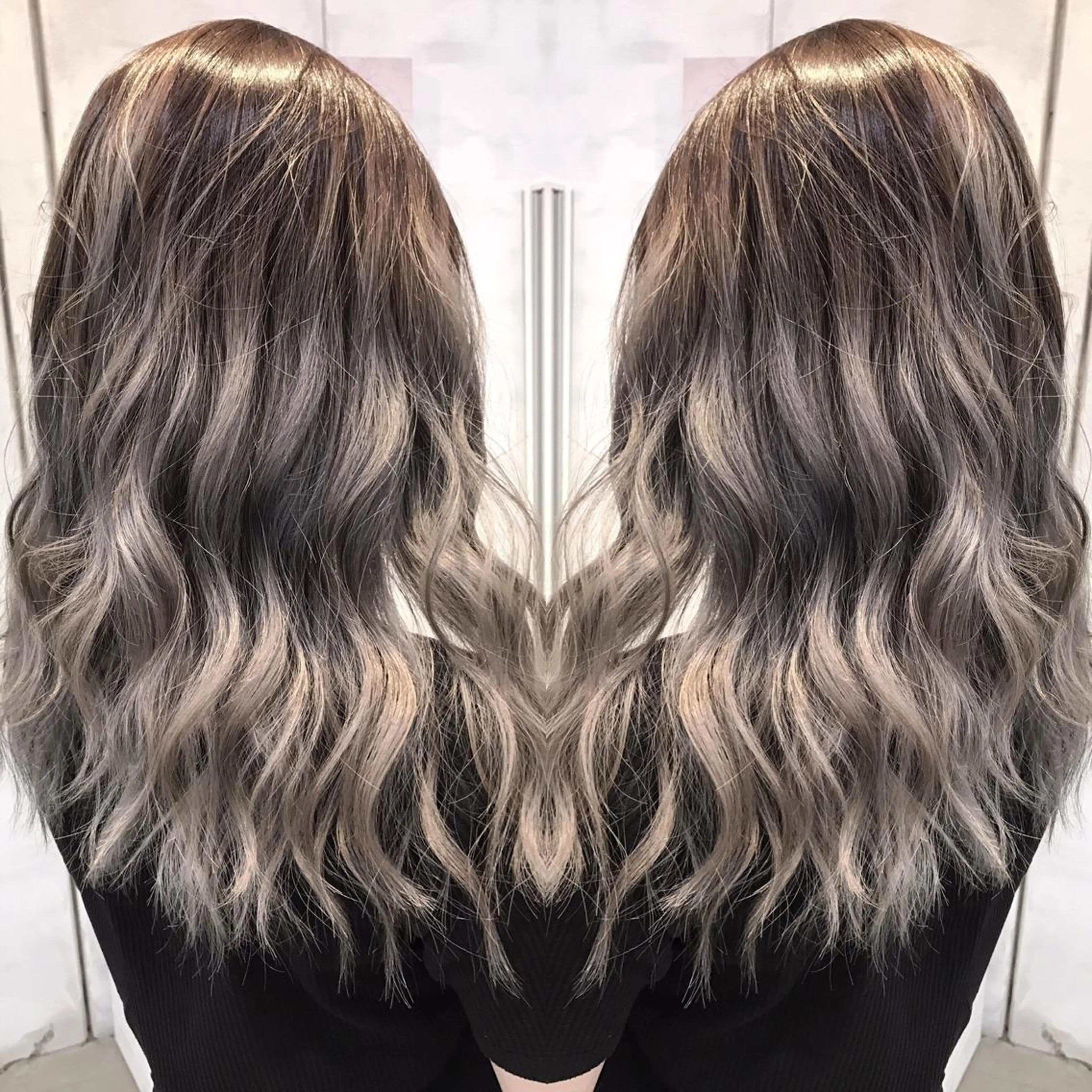 ロング カラー ヘアアレンジ ヘアカラー トリートメント BANK'S hair所属・縮毛矯正 髪質改善寺坂雄飛💐のヘアスタイル