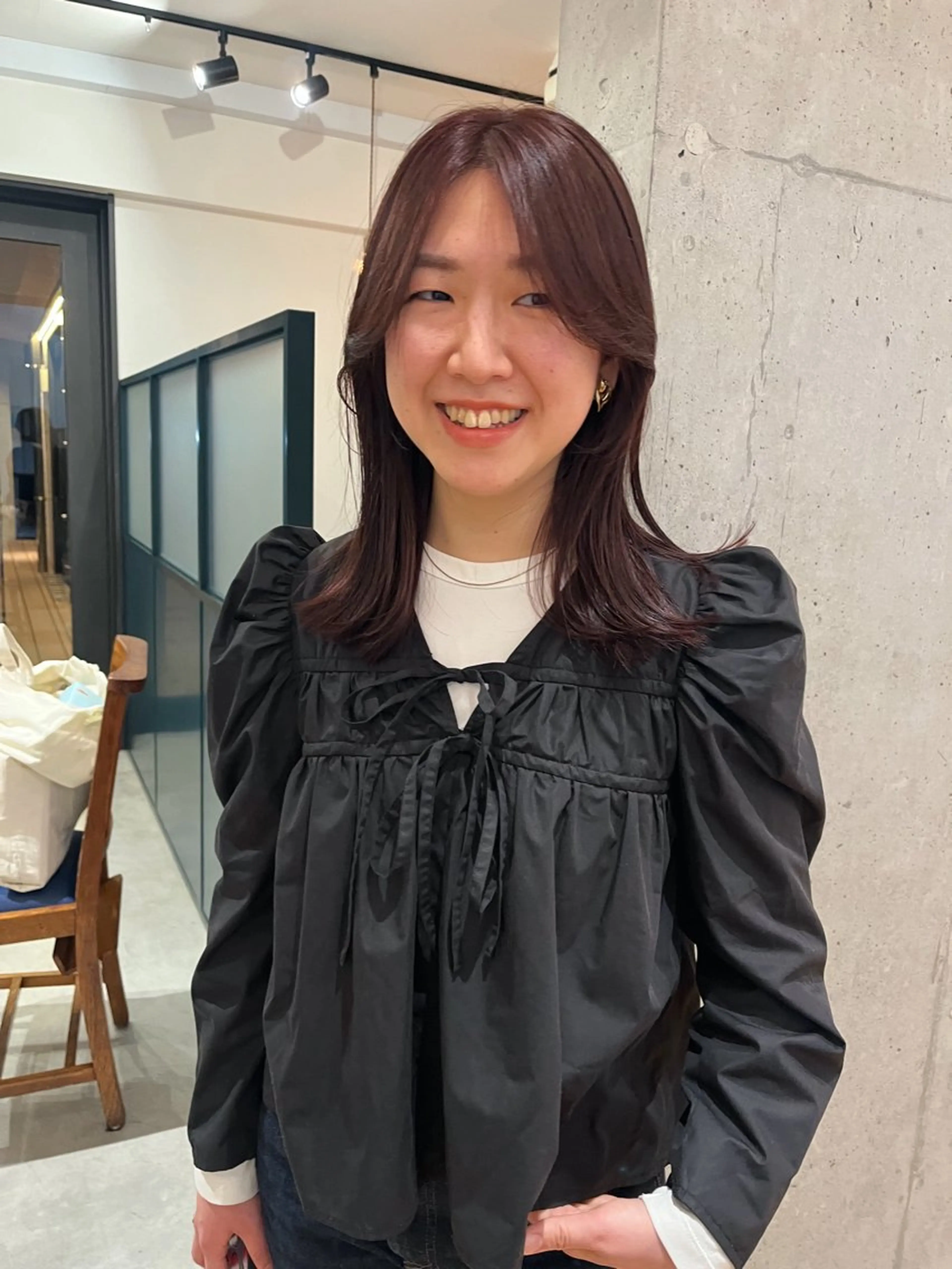 ミディアム 暖色/パーマ 🌼クニトウメイのヘアスタイル