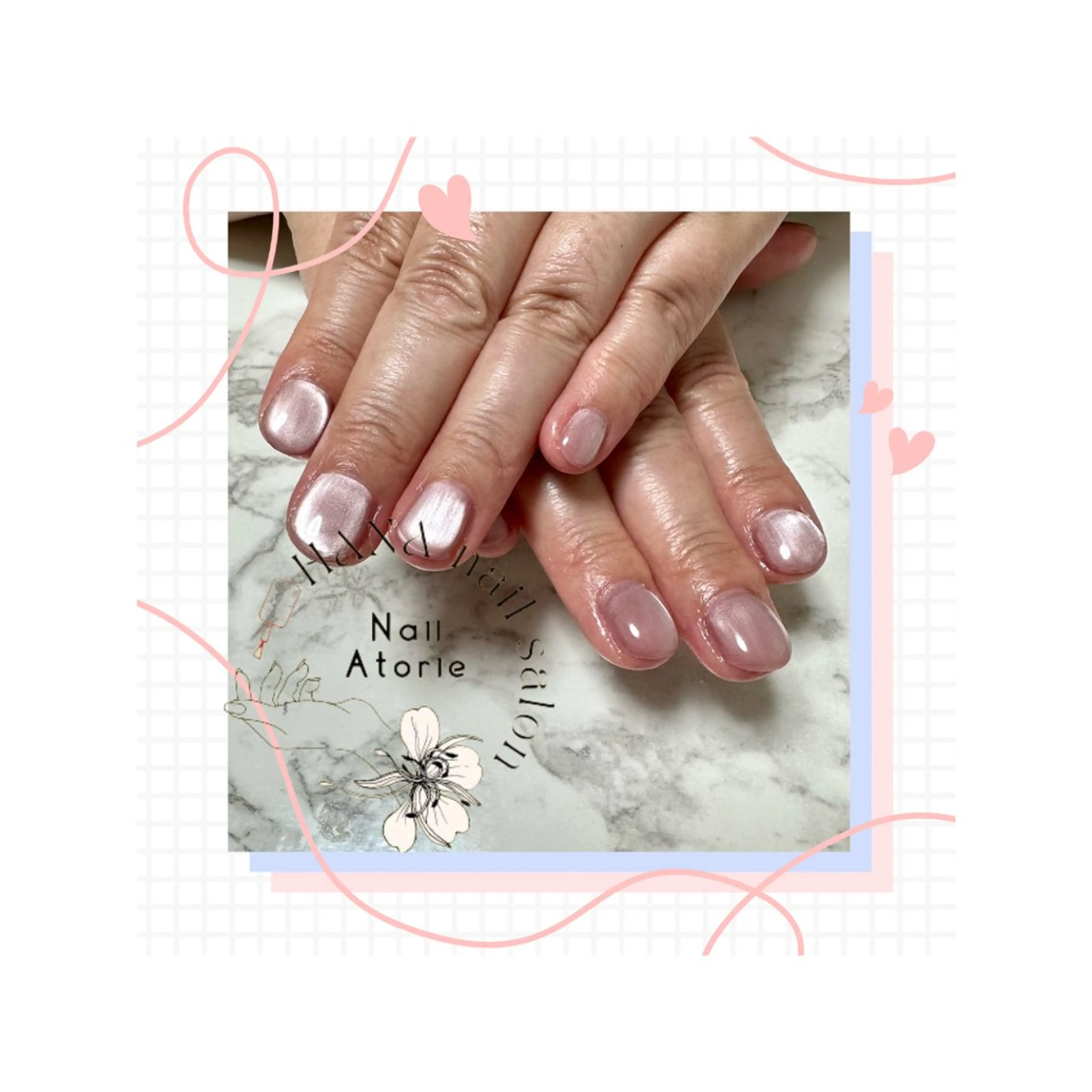 ネイル マグネットネイル ハンドネイル HaNA 　nail salonのネイルデザイン