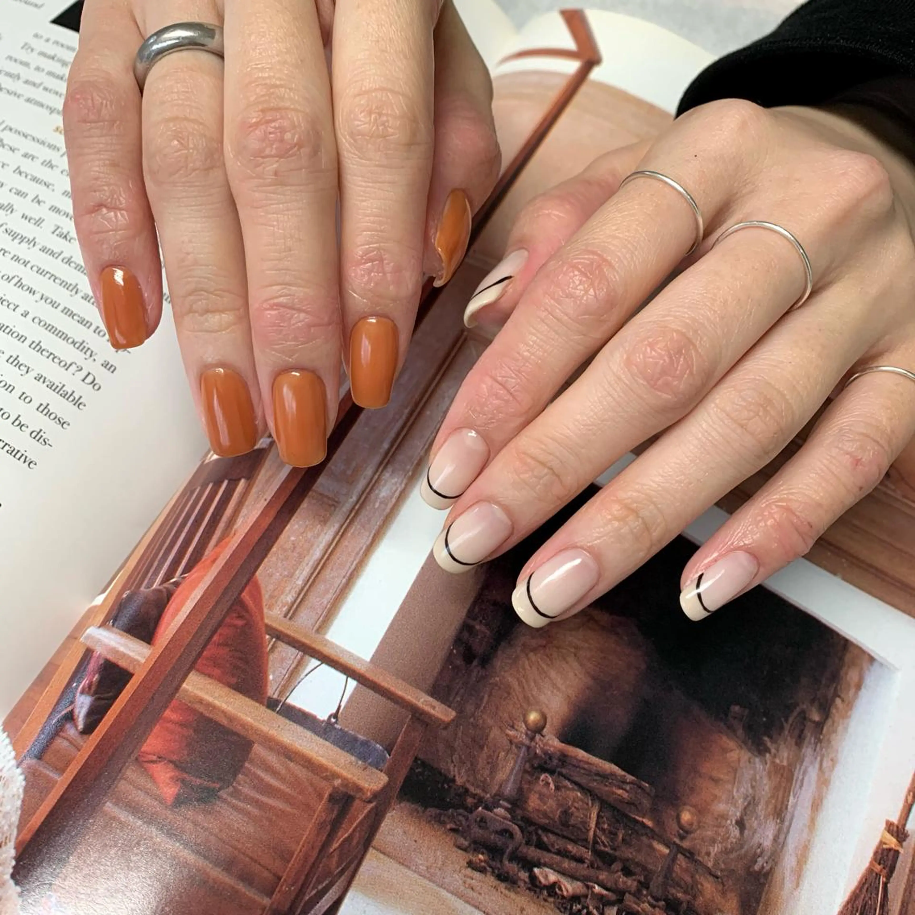 ネイル フレンチネイル ヒラノ ナナのネイルデザイン