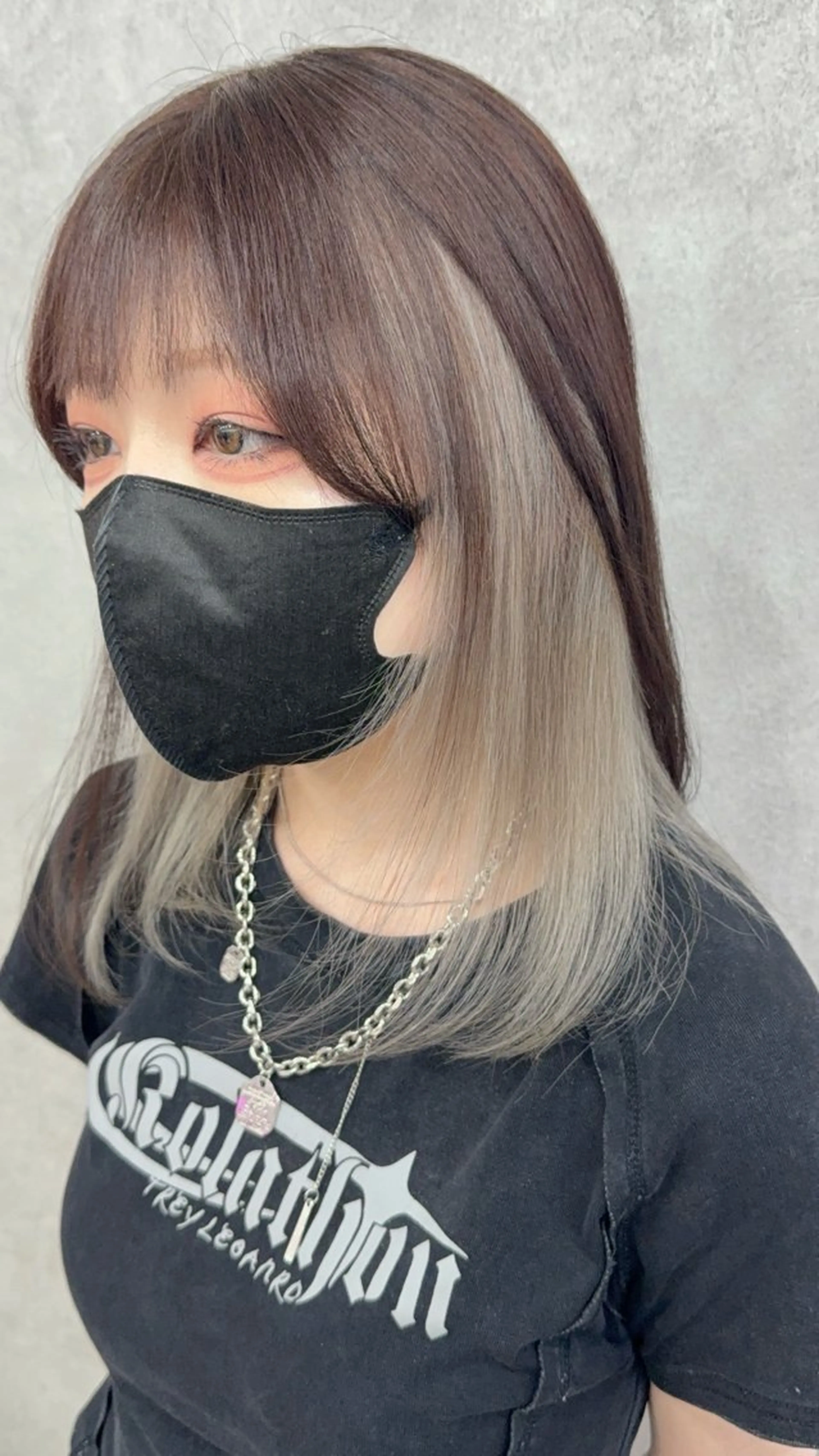 ミディアム カラー インナーカラー ヘアカラー 久保 泰都/大宮のヘアスタイル