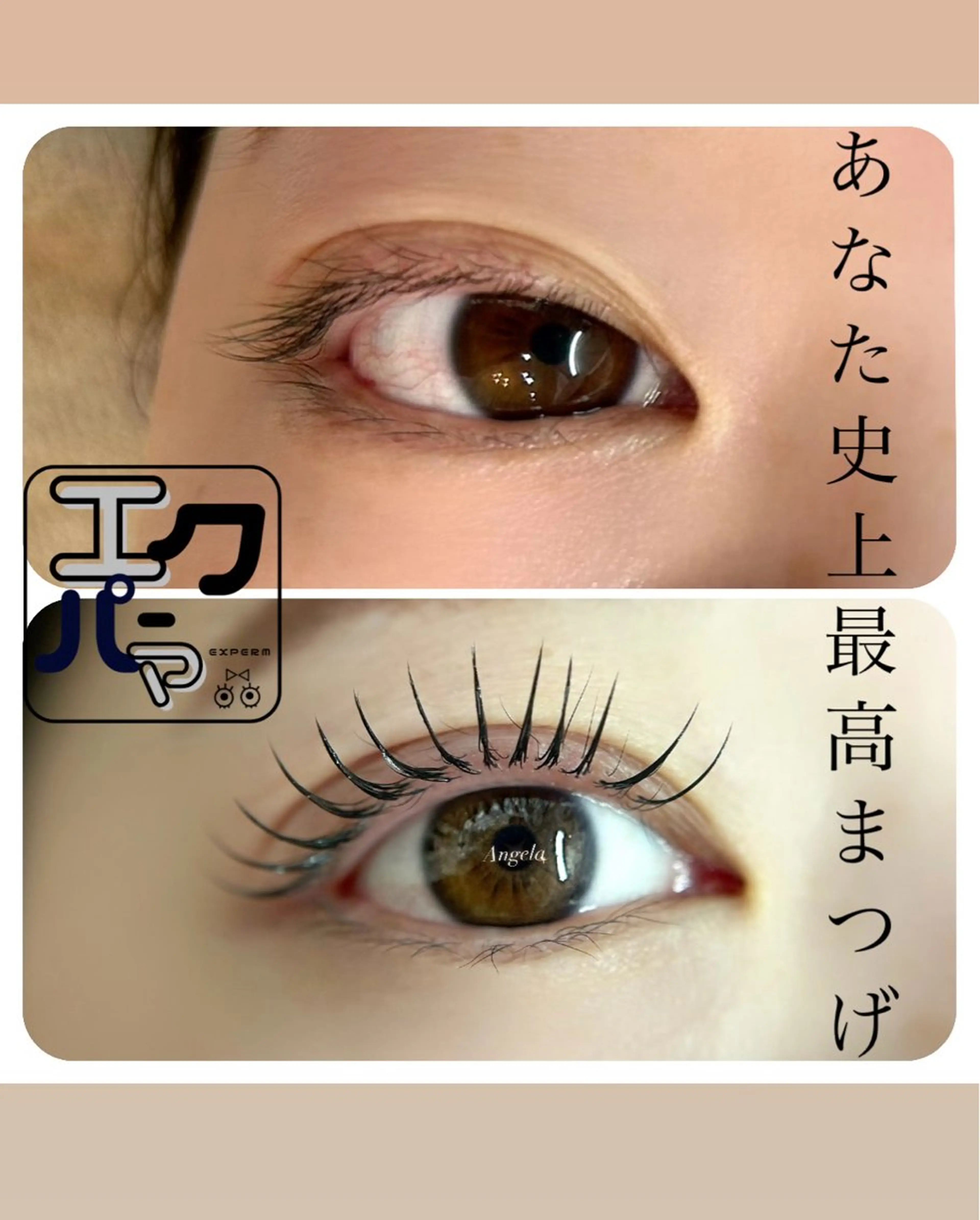 【最新技術エクパーマ】まつ毛パーマ✖️LEDエクステ(120本)＋アイシャンプー 付の写真