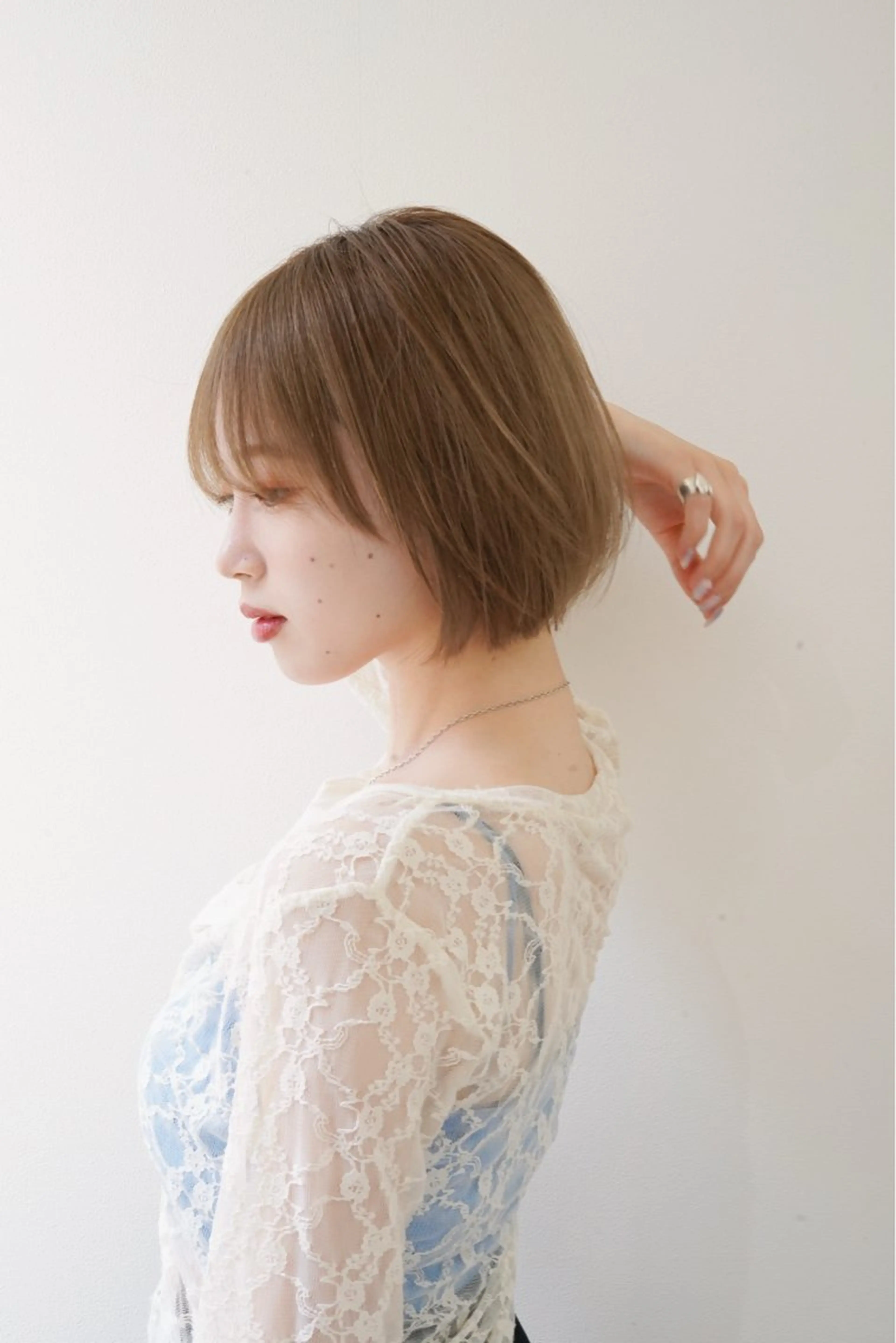 ショート カラー 透明感カラー fhami 店長 髪質改善　DAITOのヘアスタイル