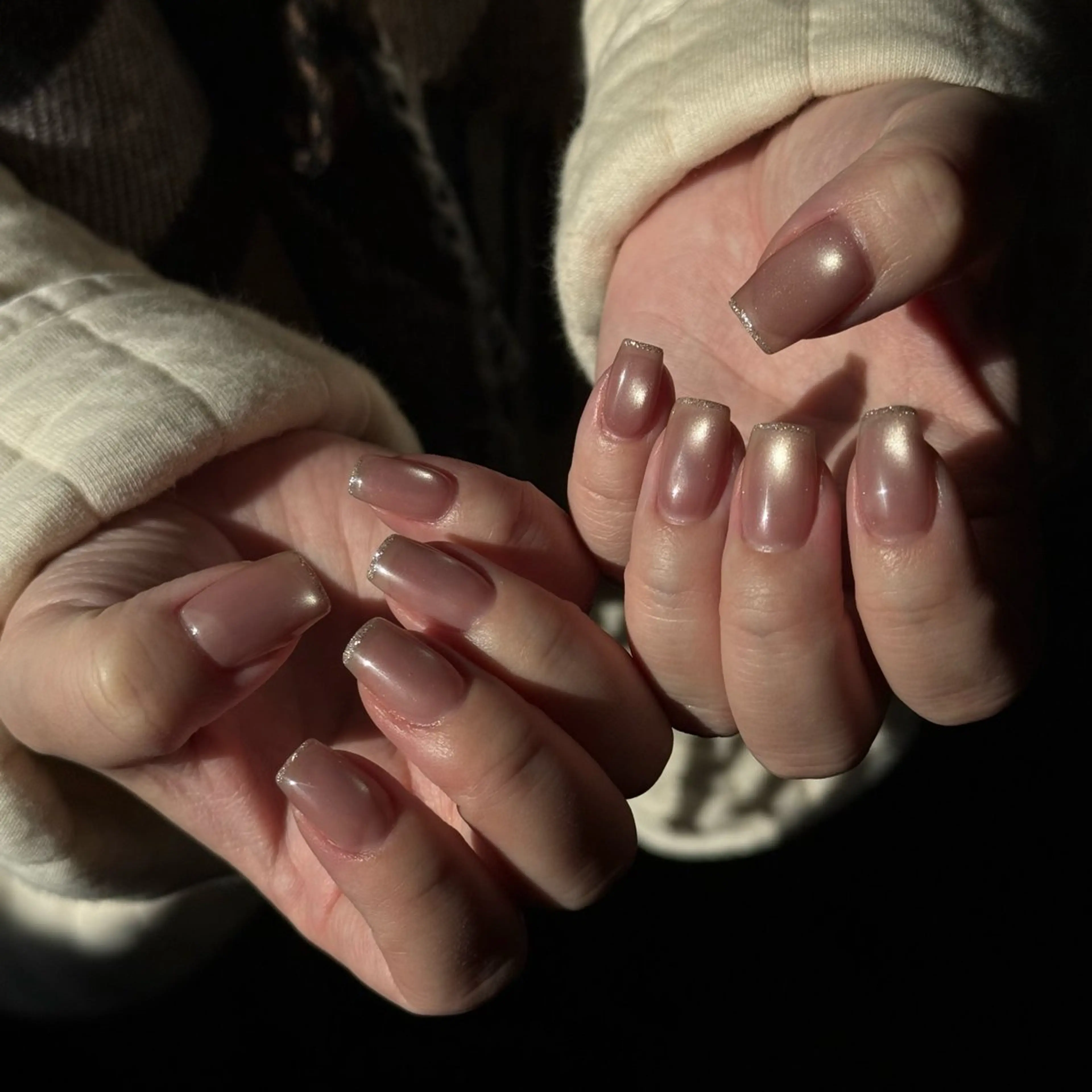 ネイル フレンチネイル スクエアネイル ハンドネイル AZ Nail aoiのネイルデザイン