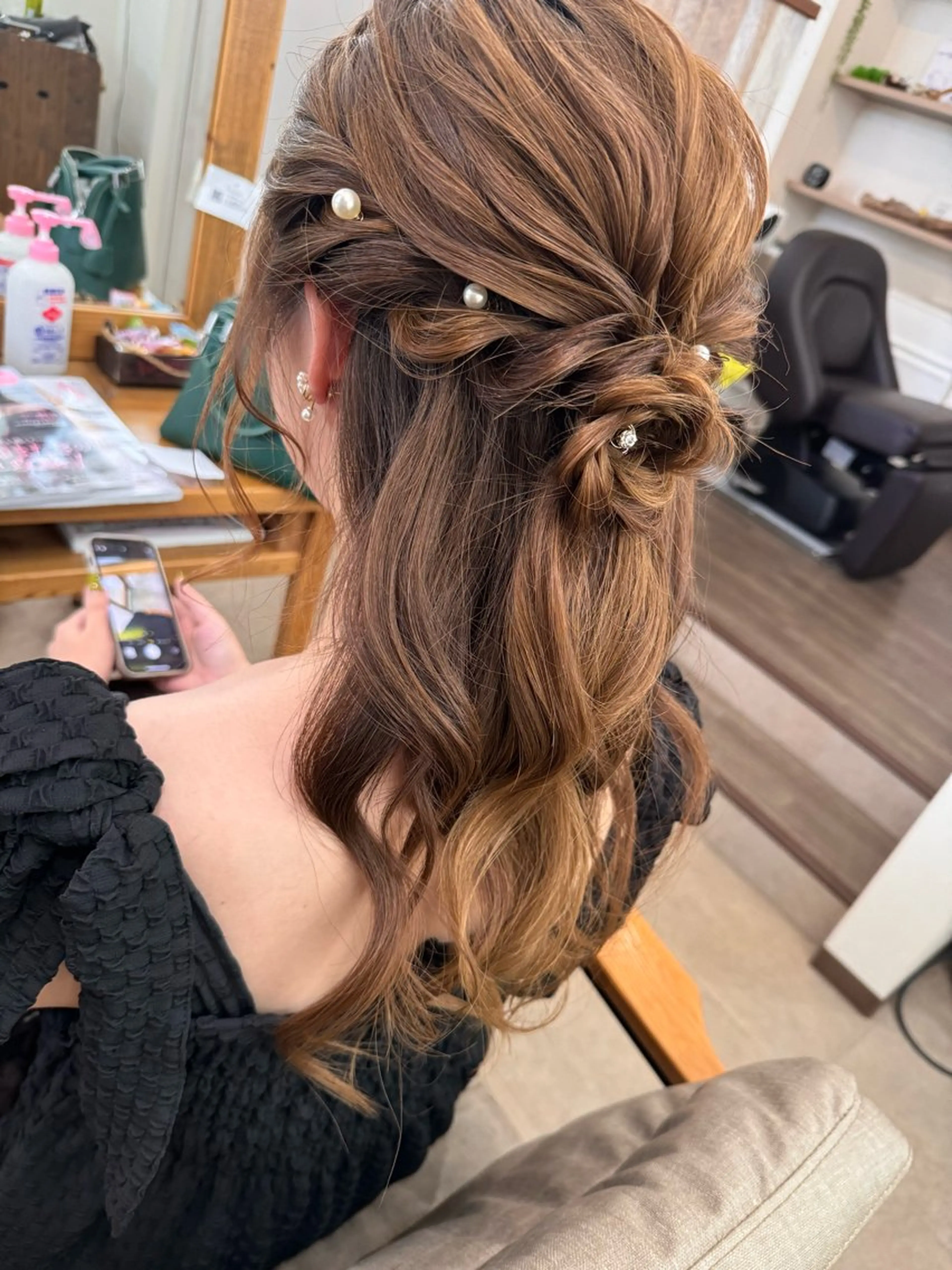 ヘアアレンジ ヘアセット 新保 佳世のヘアスタイル