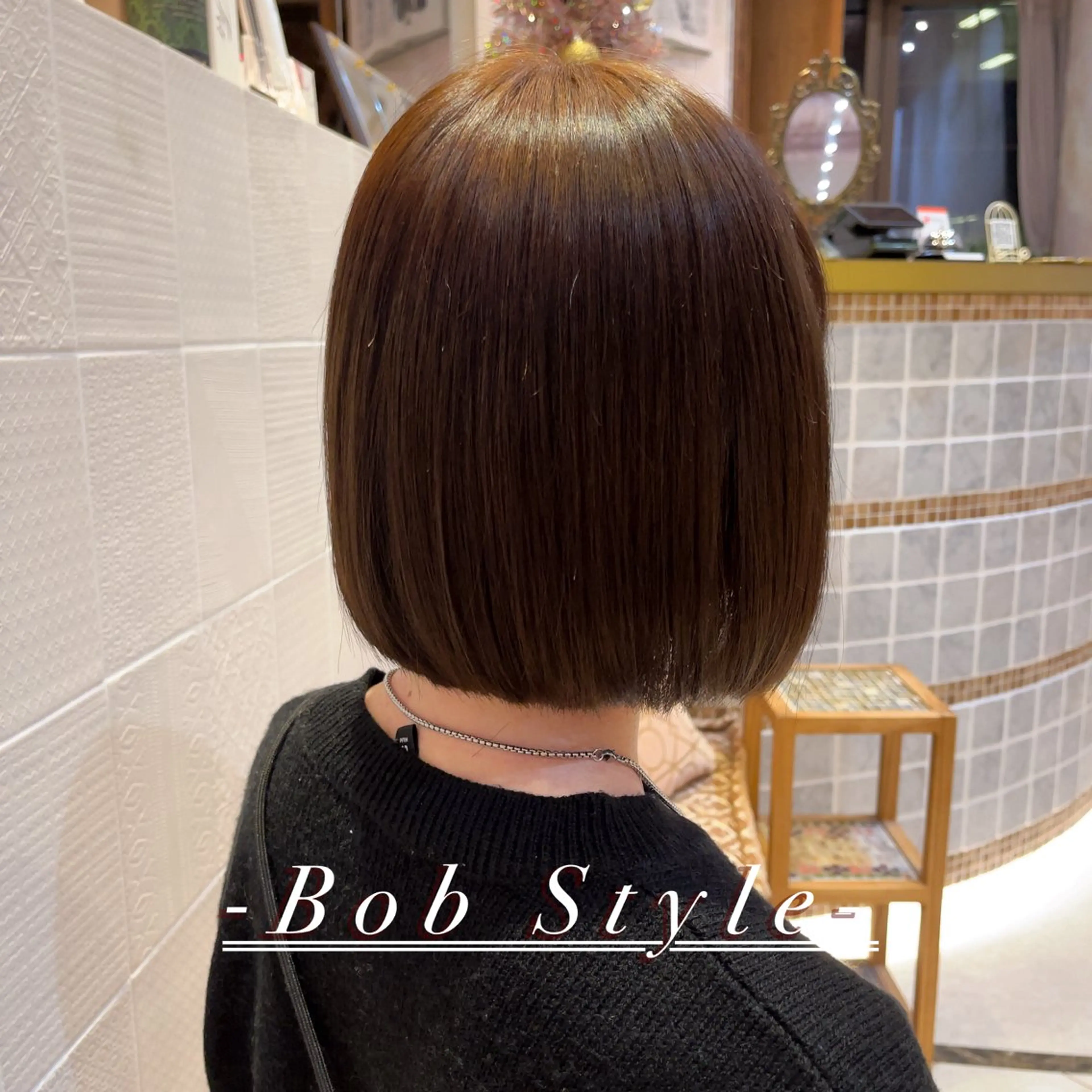 ショート カラー ボブ 似合わせカット 縮毛矯正 トリートメント カット ヘアカラー 縮毛矯正 トリートメント 似合わせレイヤー 髪質改善/柴木琴愛のヘアスタイル