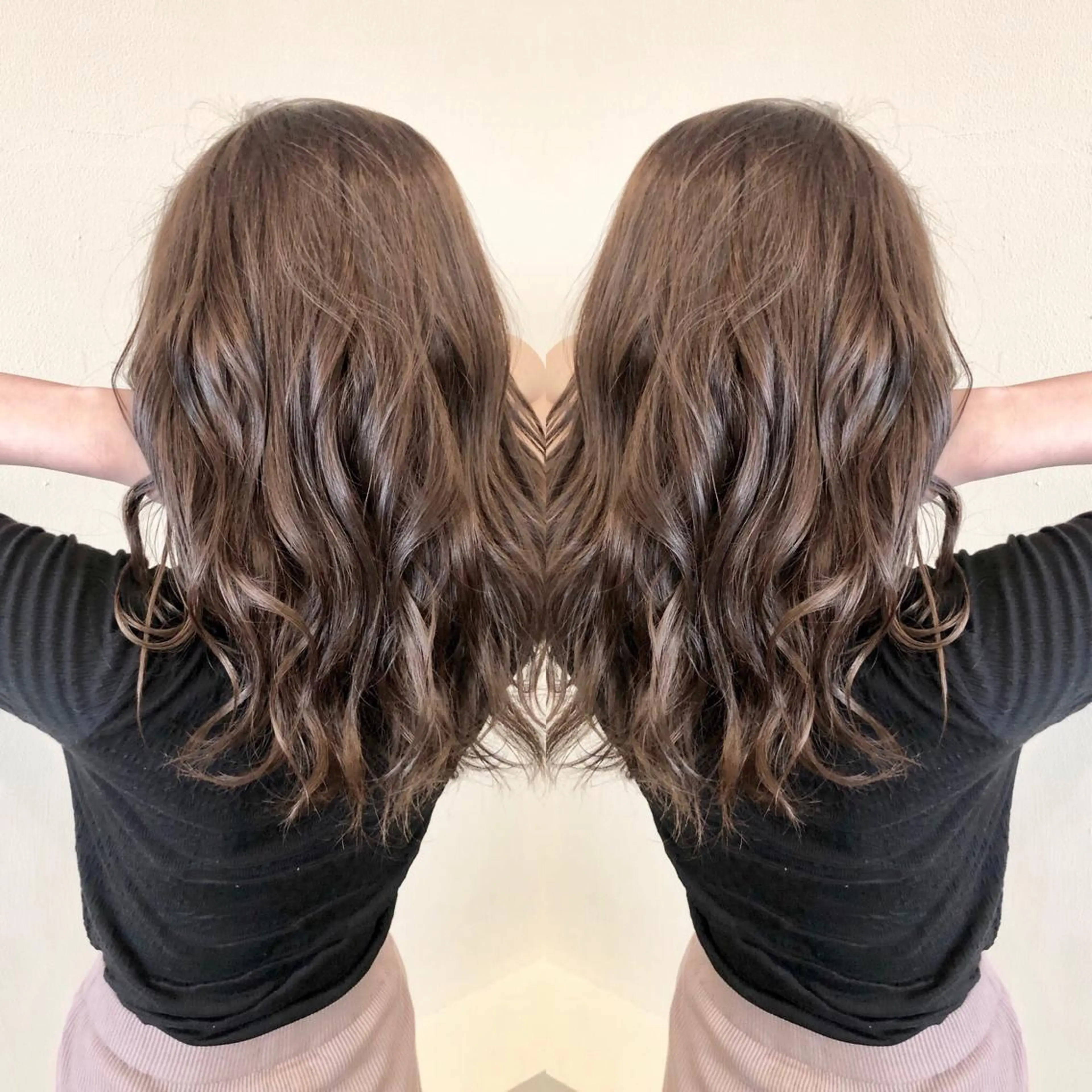 セミロング カラー ヘアカラー 宮下 耕平のヘアスタイル