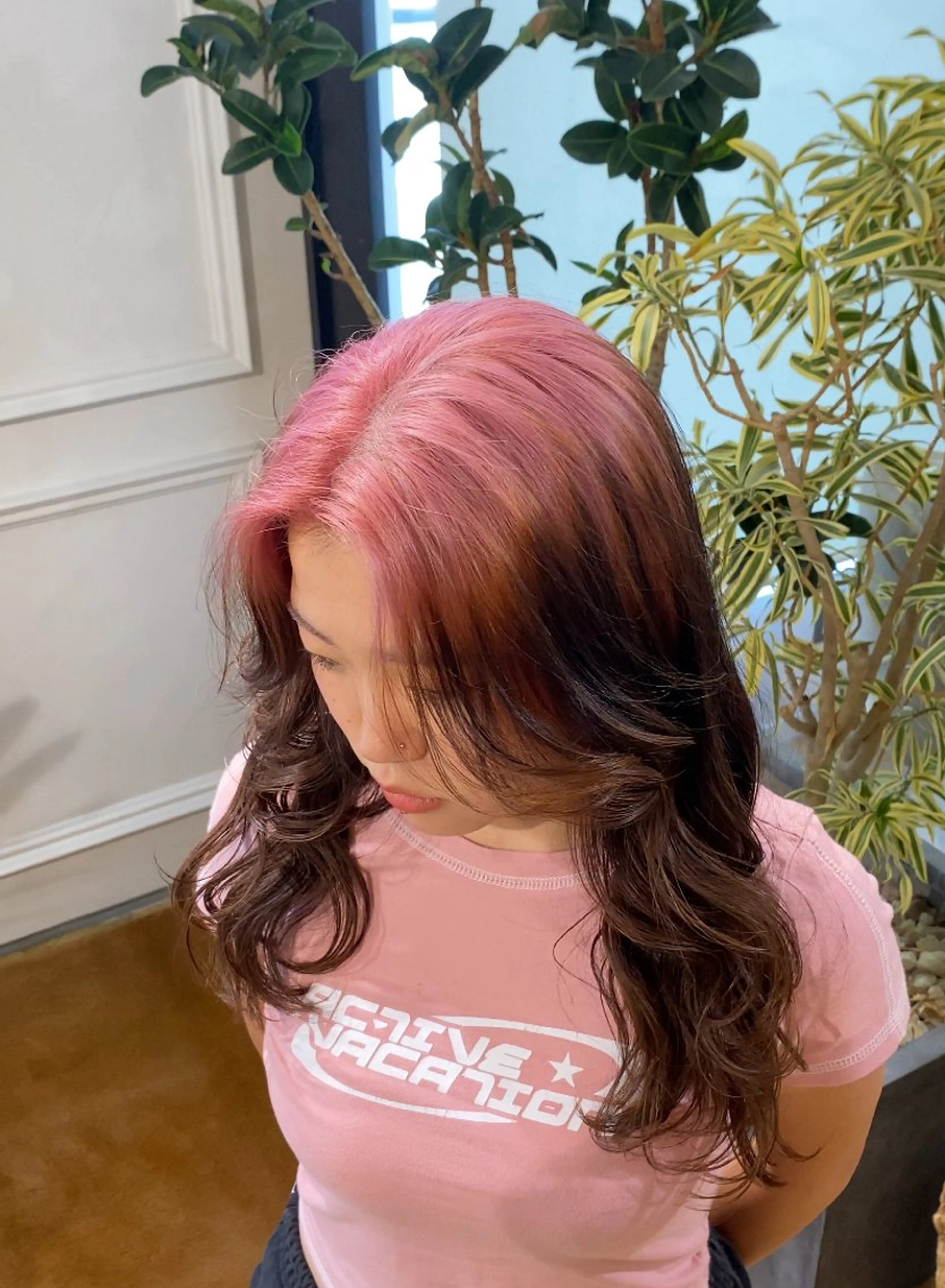 ミディアム カラー yate'/ Wカラー/小出捷也のヘアスタイル