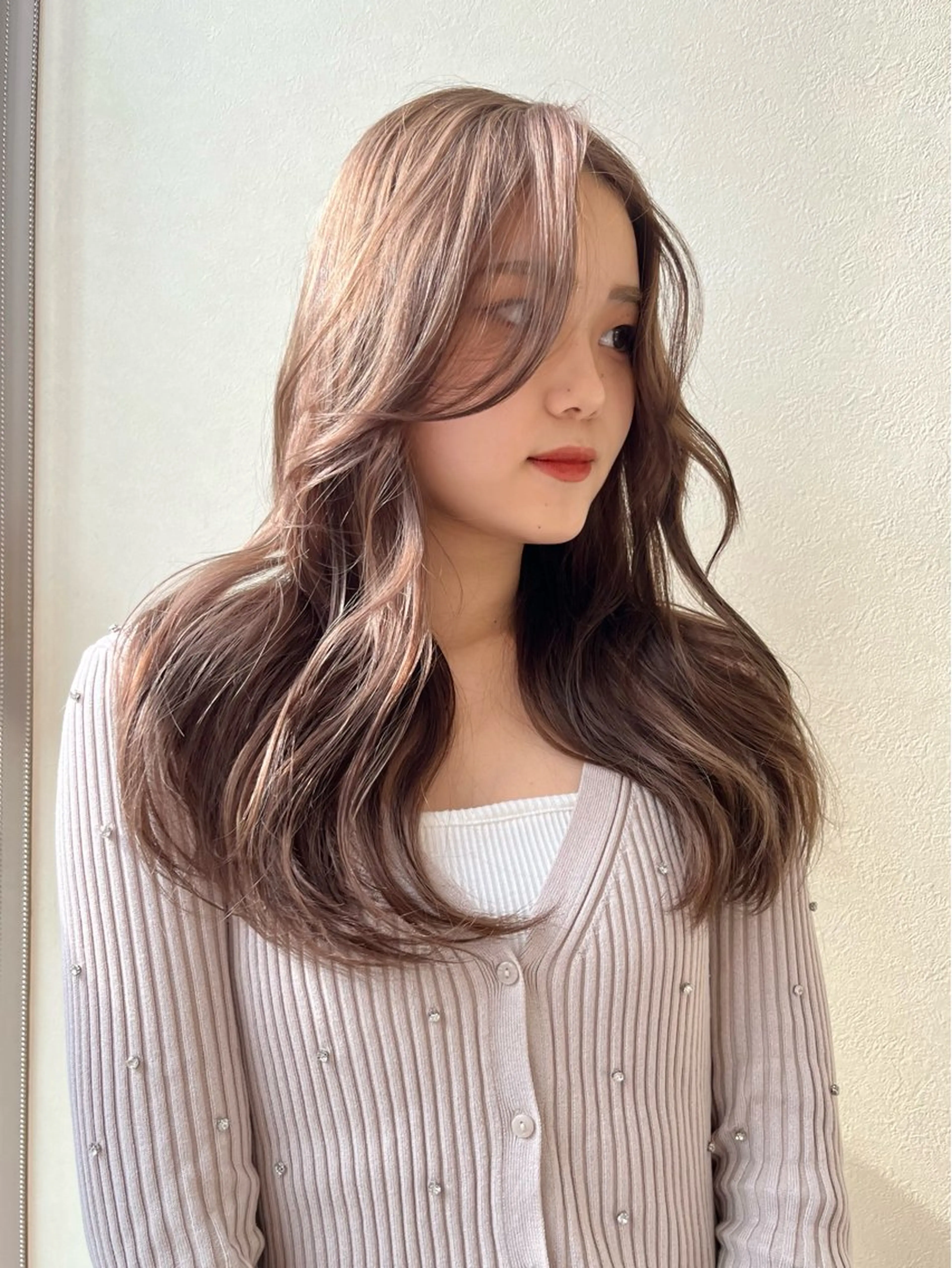 ロング カラー ベージュカラー ブリーチ ブラウンカラー ブラウンベージュ ケアブリーチ 似合わせ/美髪カラー /カンナのヘアスタイル