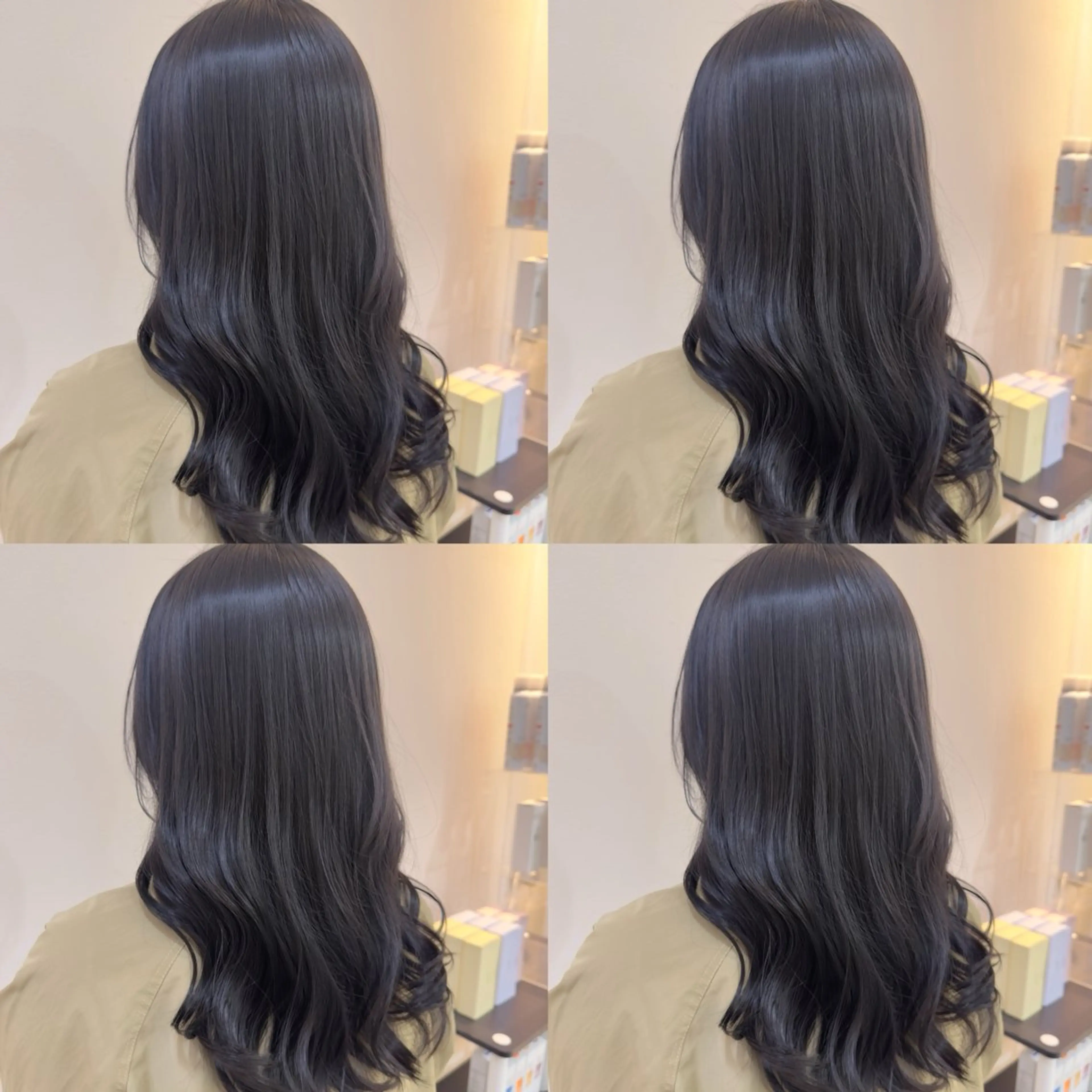 ロング カラー カット ヘアカラー 【髪質改善特化】 艶髪/透明感カラーのヘアスタイル