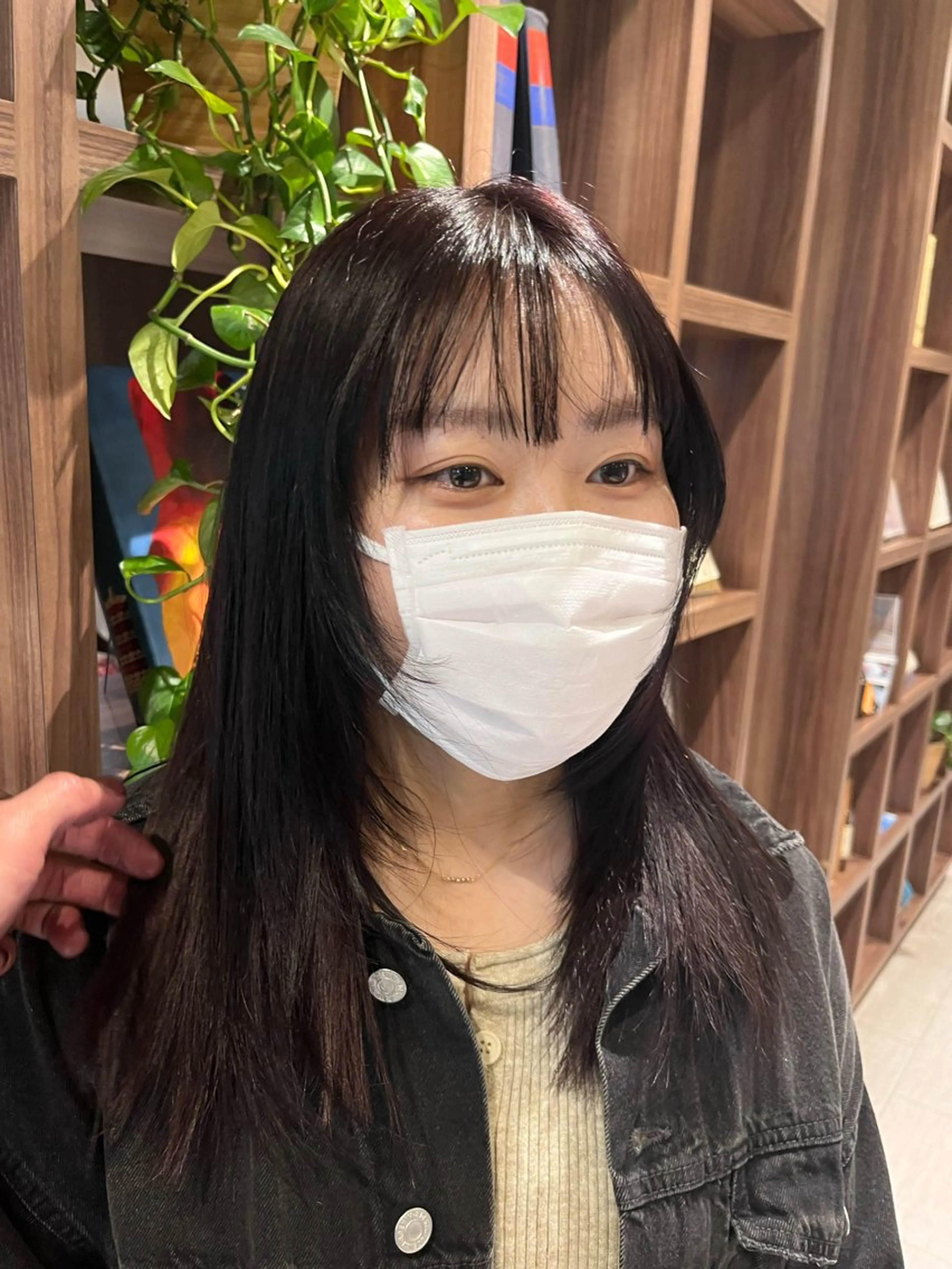 ロング カラー ラベンダーカラー 顔まわりレイヤー 顔周りカット レイヤーカット dogstar小林諒 パーマ/レイヤーのヘアスタイル